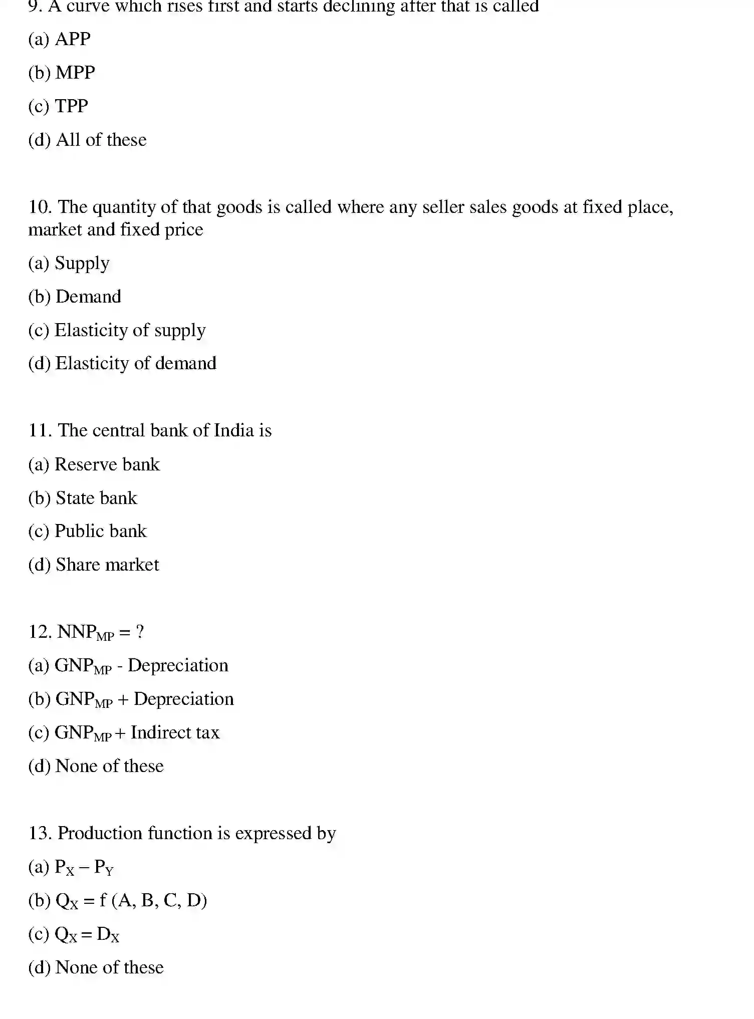 Bihar Board Class 12 2011 BUSINESS-ECONOMICS Question Bank - Page 13