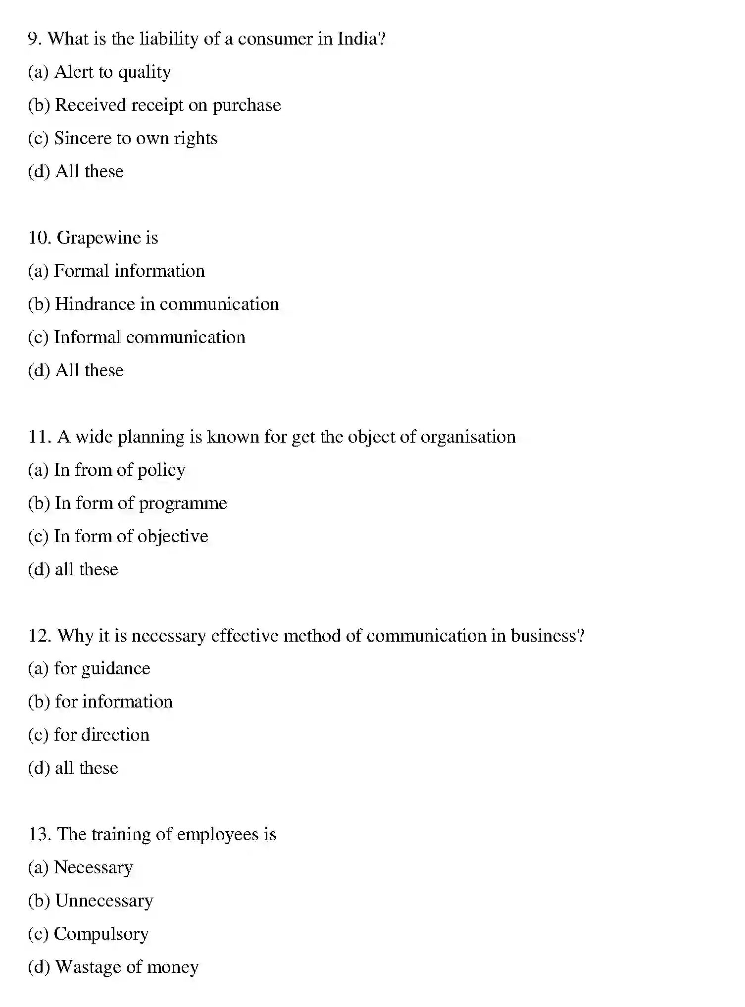 Bihar Board Class 12 2011 BUSINESS-STUDIES Question Bank - Page 14