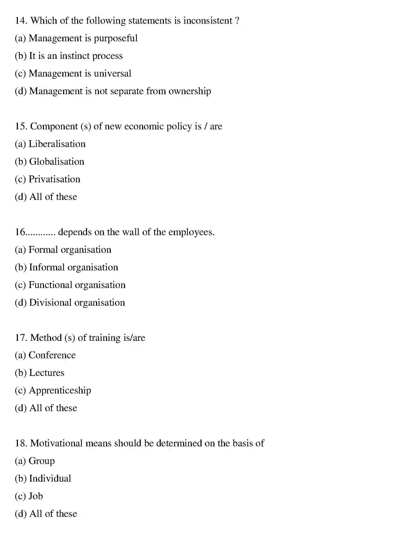 Bihar Board Class 12 2013 BUSINESS-STUDIES Question Bank - Page 15