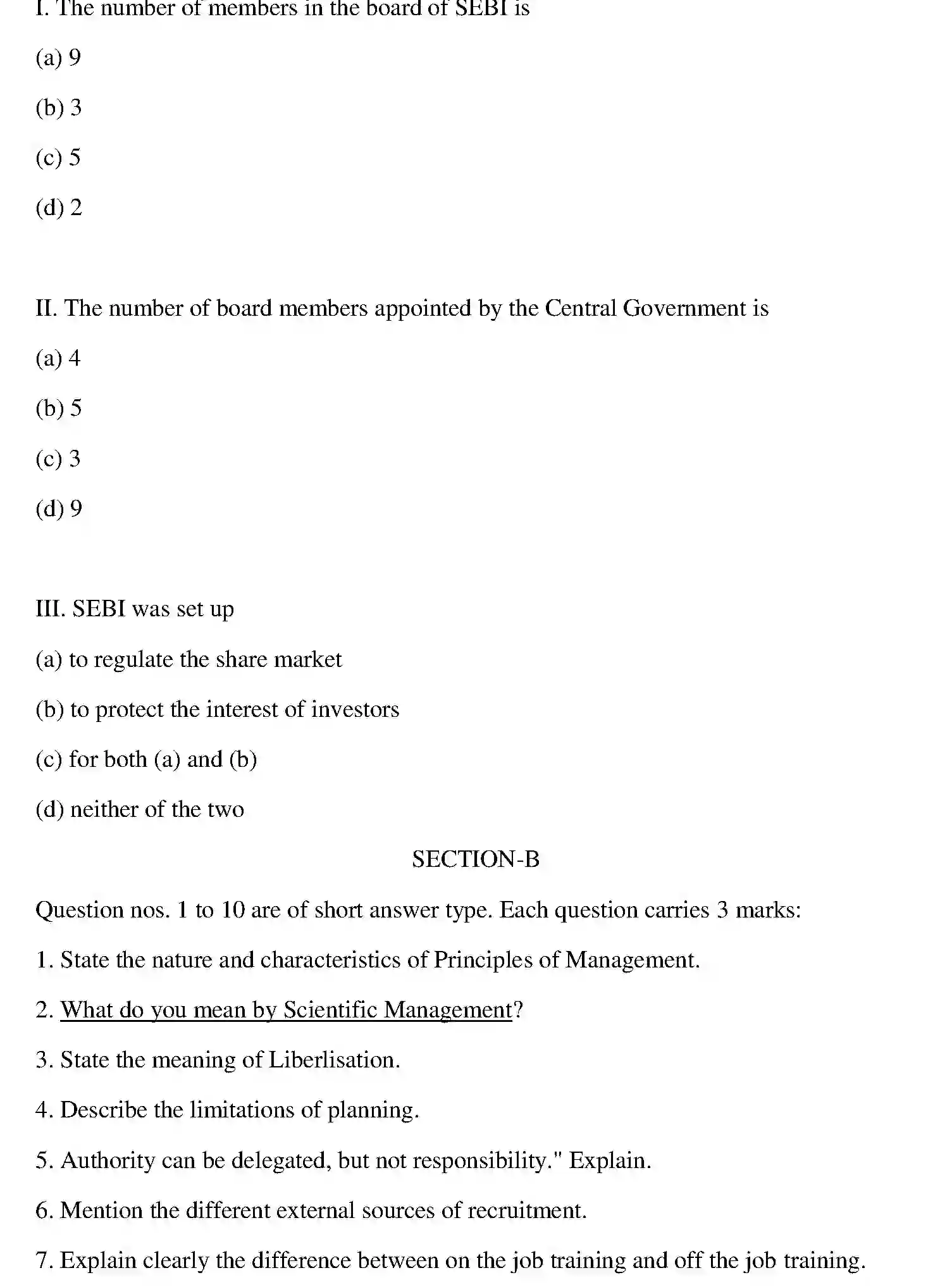 Bihar Board Class 12 2013 BUSINESS-STUDIES Question Bank - Page 20