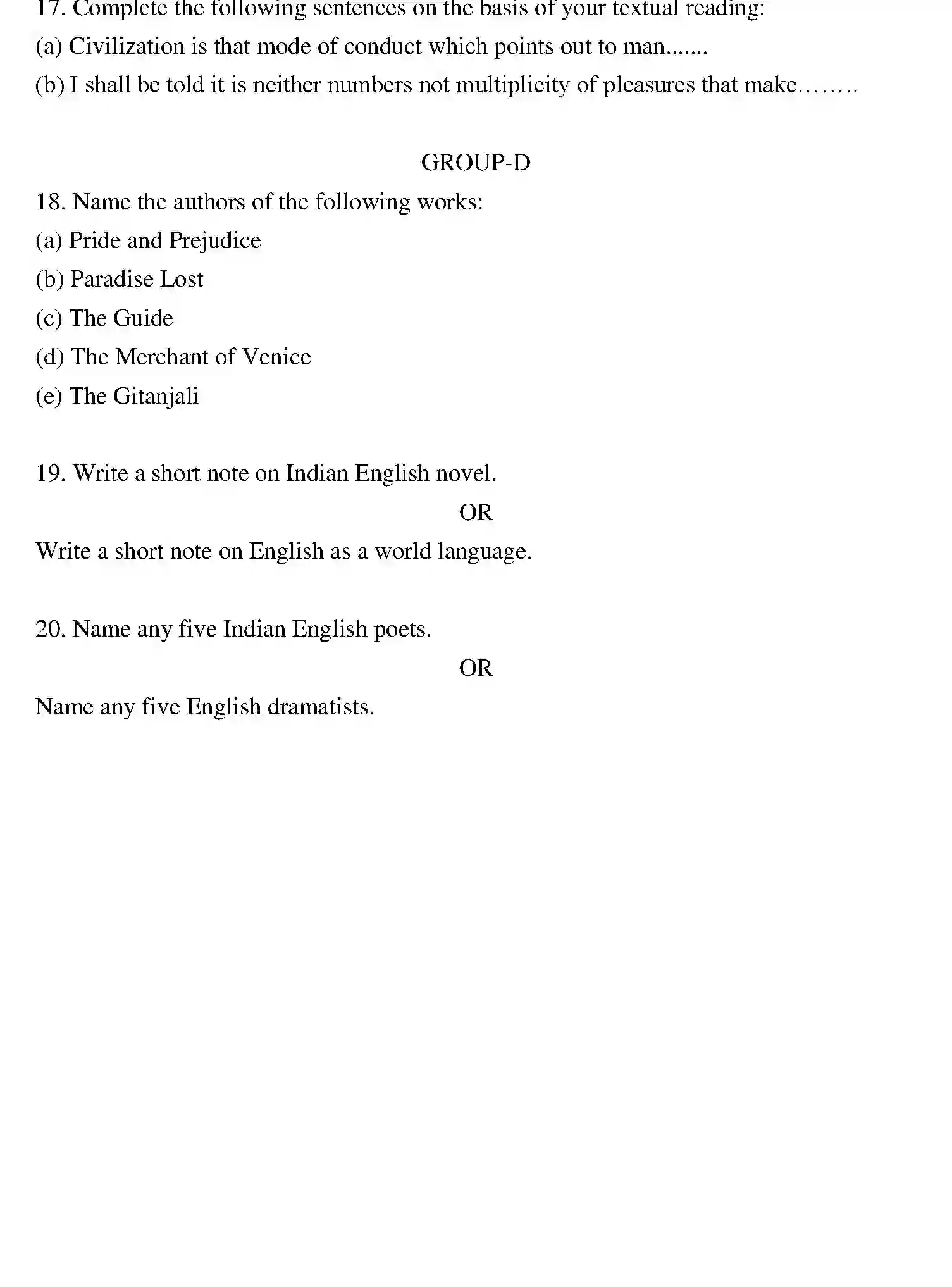 Bihar Board Class 2 2013 ENGLISH Question Bank - Page 4