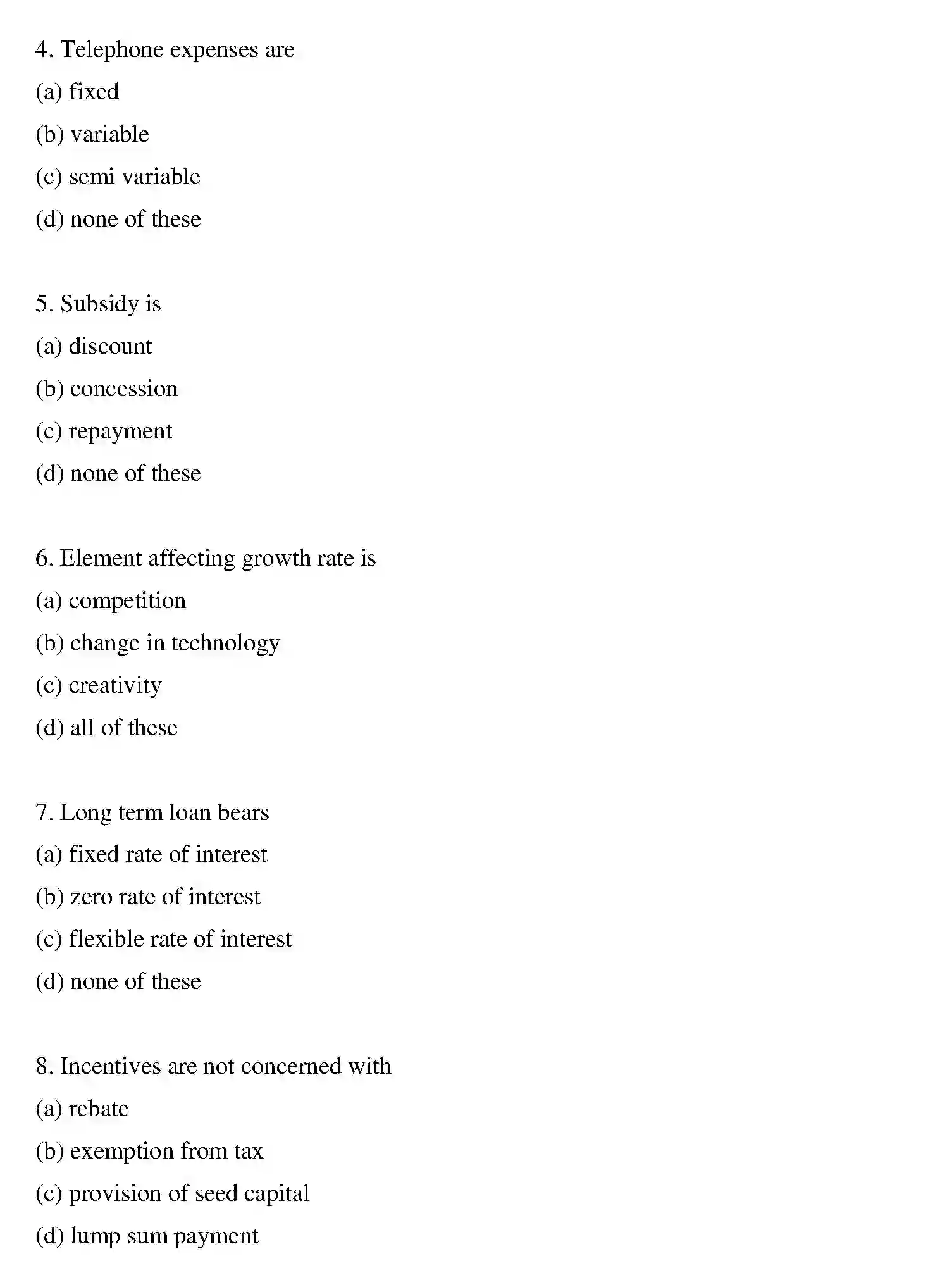 Bihar Board Class 2 2013 ENTREPRENEURSHIP Question Bank - Page 10