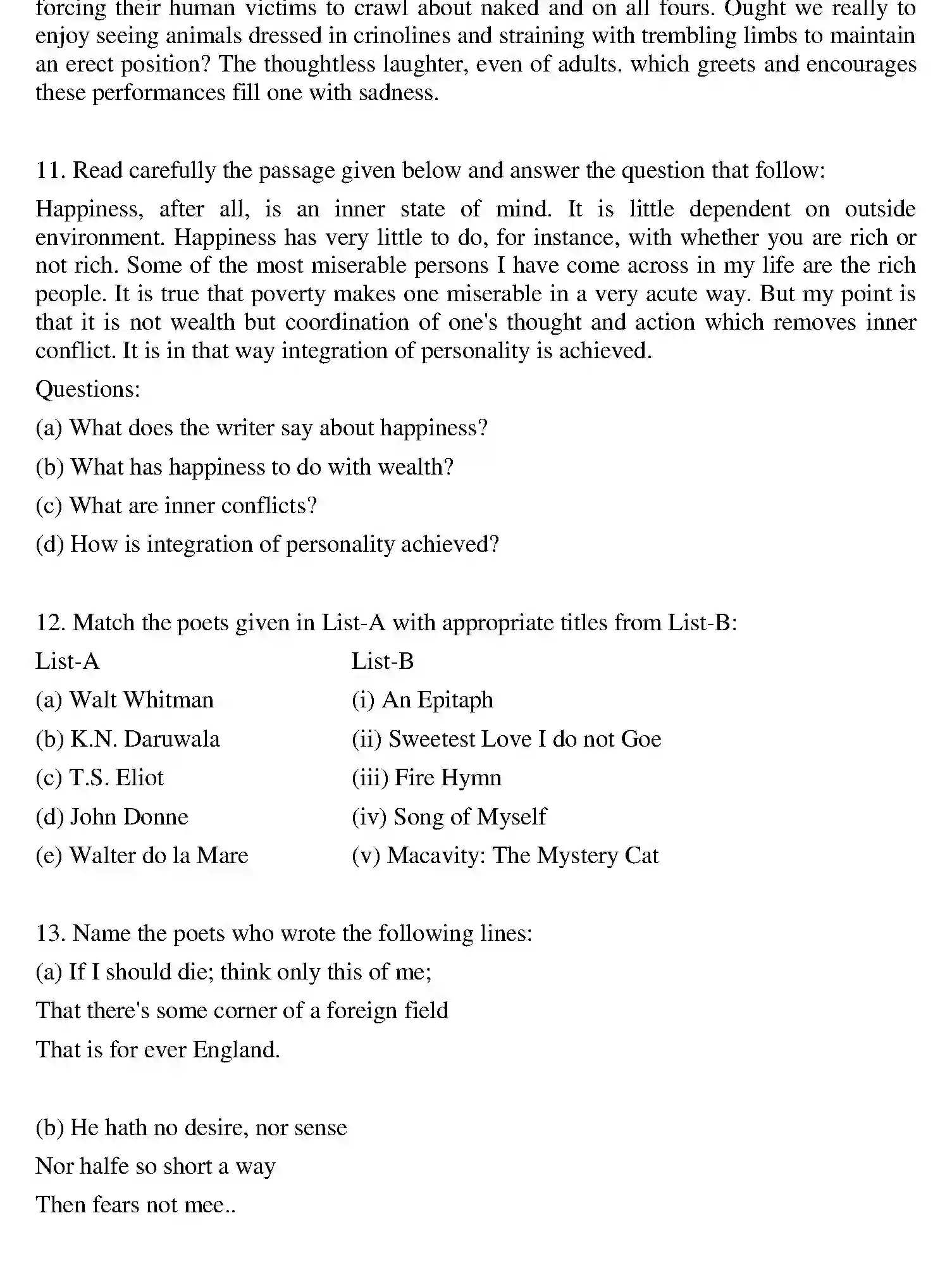 Bihar Board Class 2 2015 ENGLISH Question Bank - Page 2