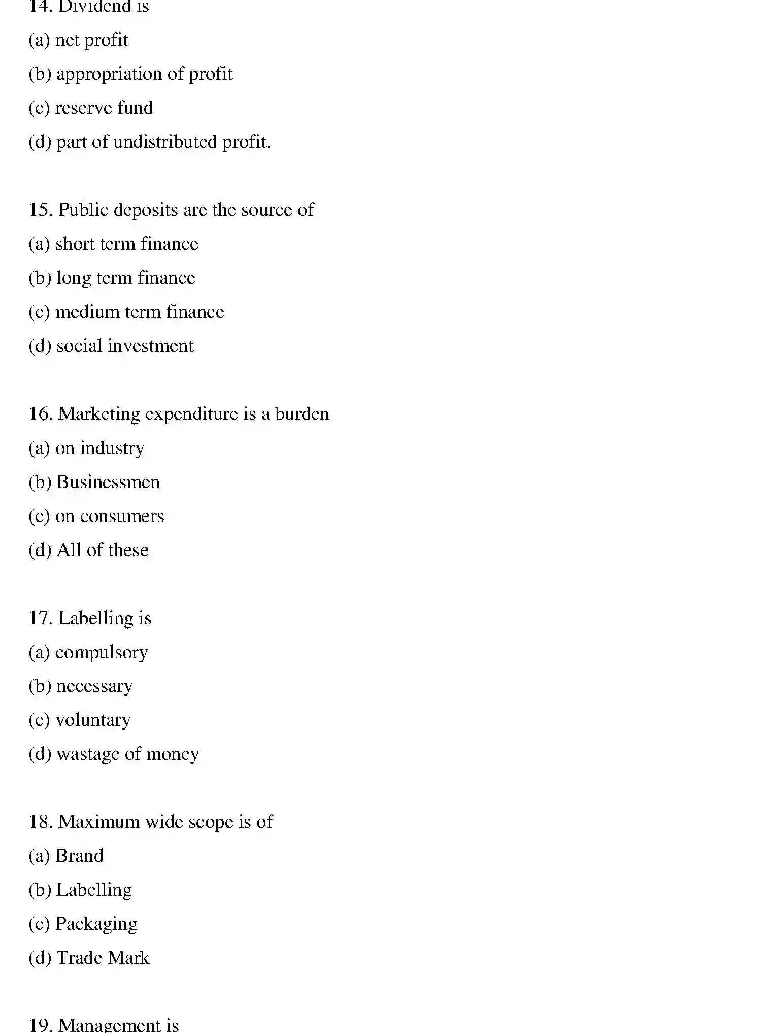 Bihar Board Class 12 2015 ENTREPRENEURSHIP Question Bank - Page 13