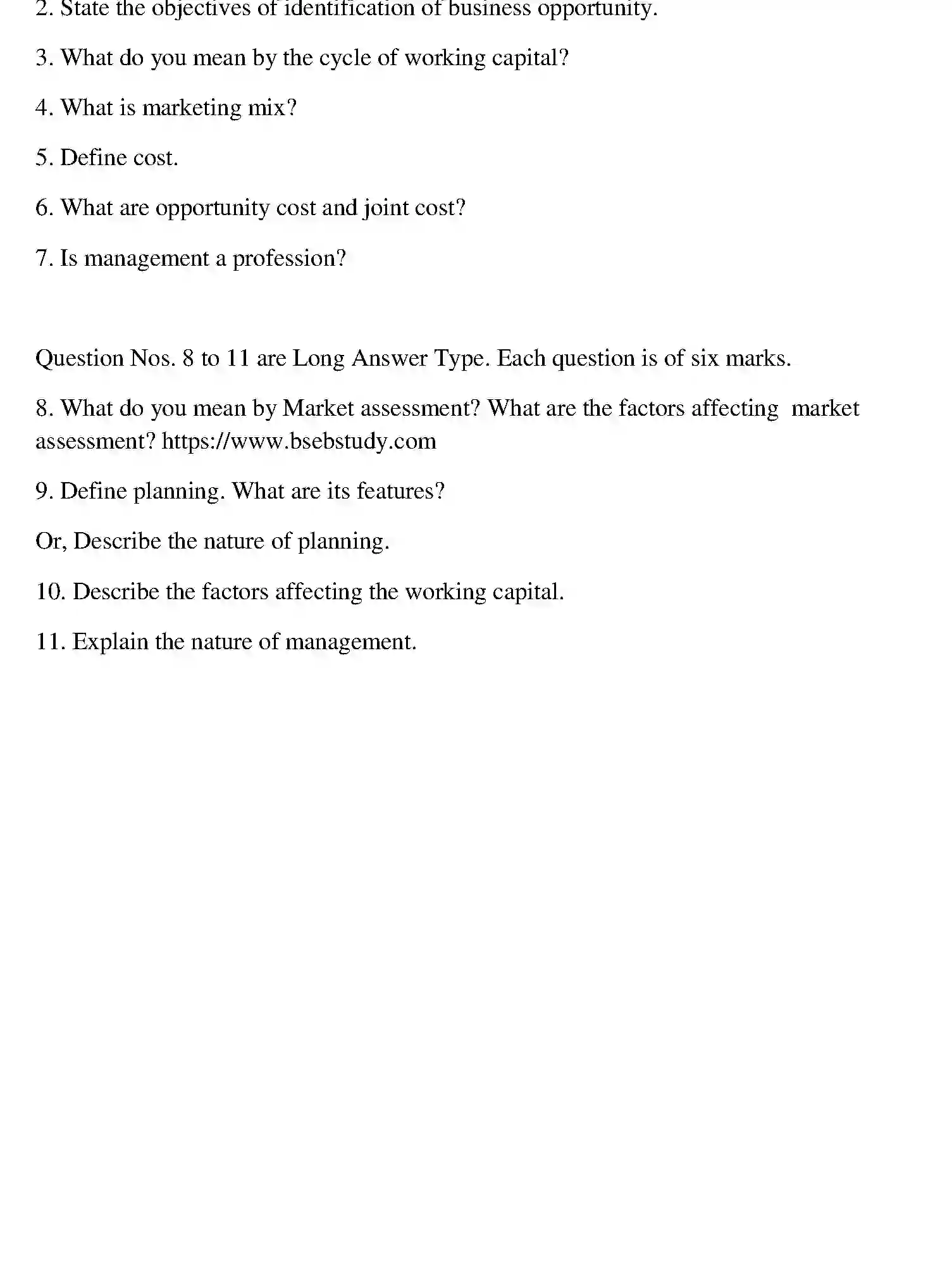 Bihar Board Class 12 2015 ENTREPRENEURSHIP Question Bank - Page 16