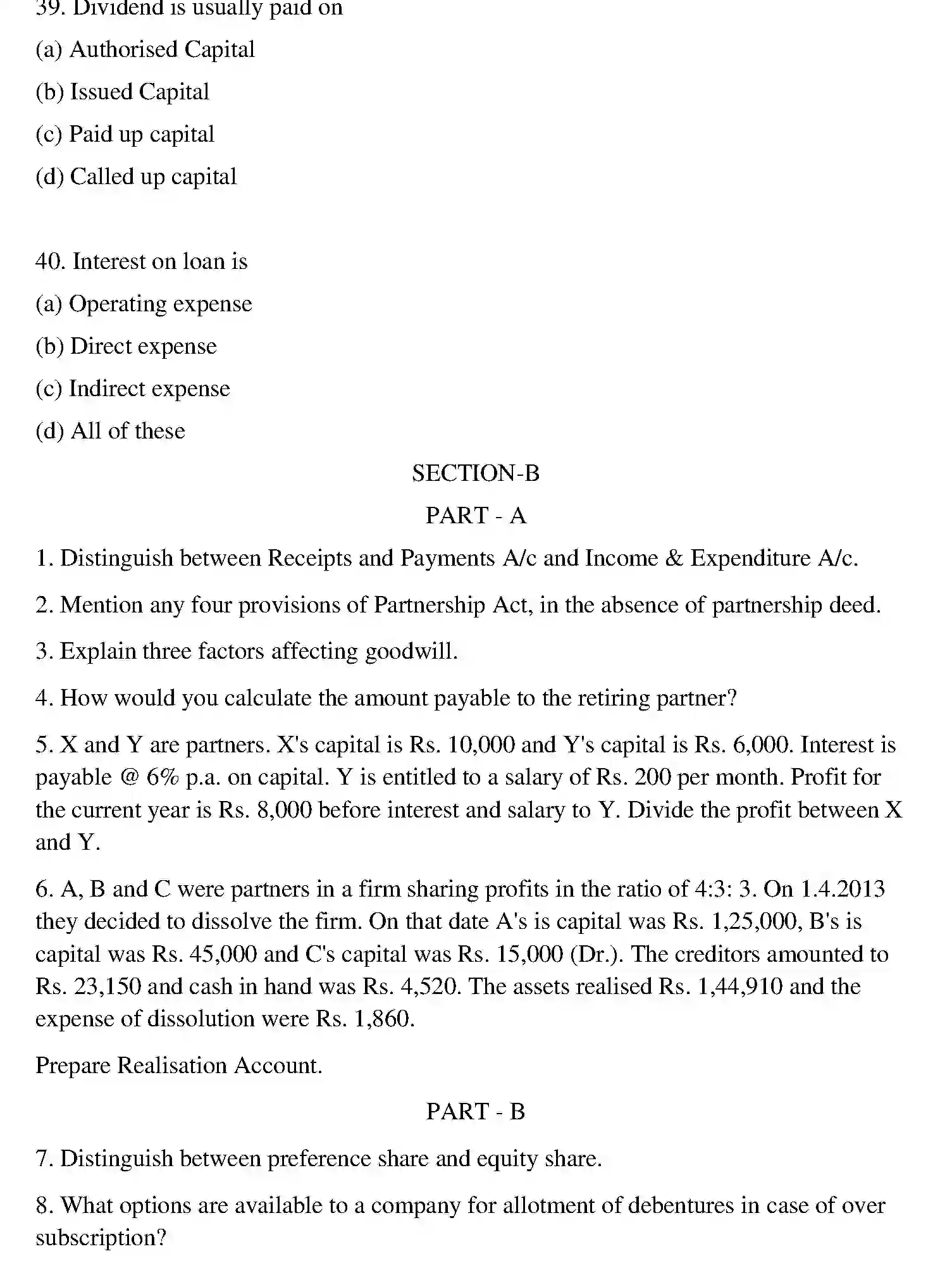 Bihar Board Class 2 2016 ACCOUNTANCY Question Bank - Page 22