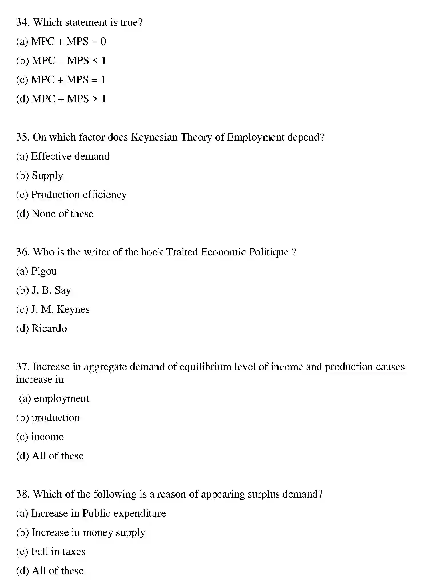 Bihar Board Class 2 2016 BUSINESS-ECONOMICS Question Bank - Page 20