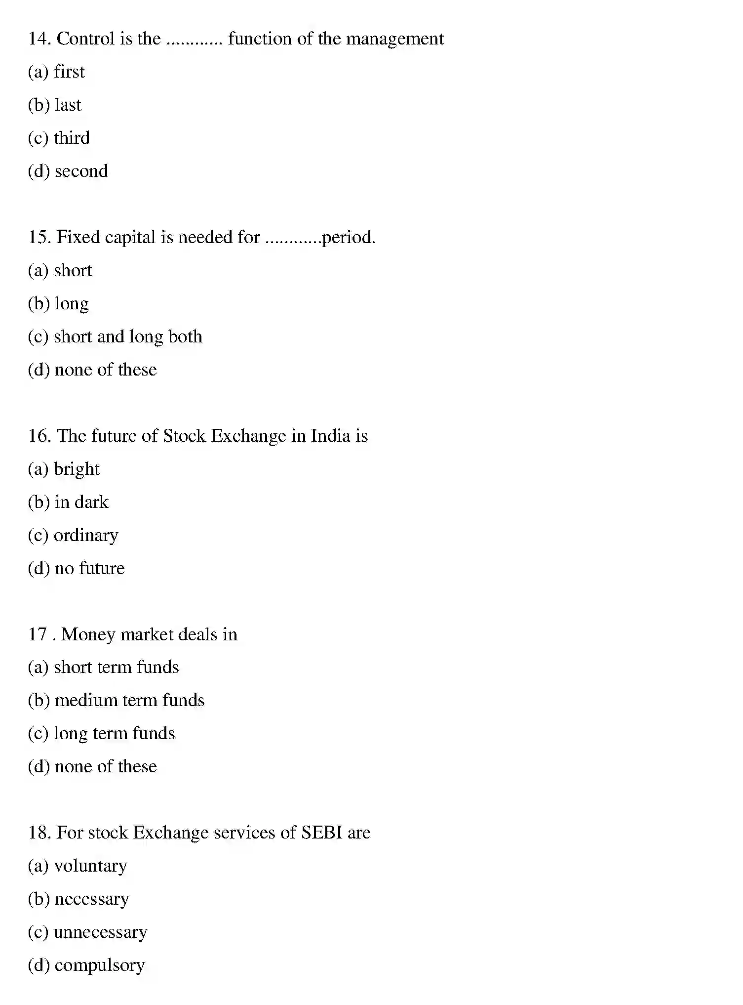 Bihar Board Class 12 2016 BUSINESS-STUDIES Question Bank - Page 16
