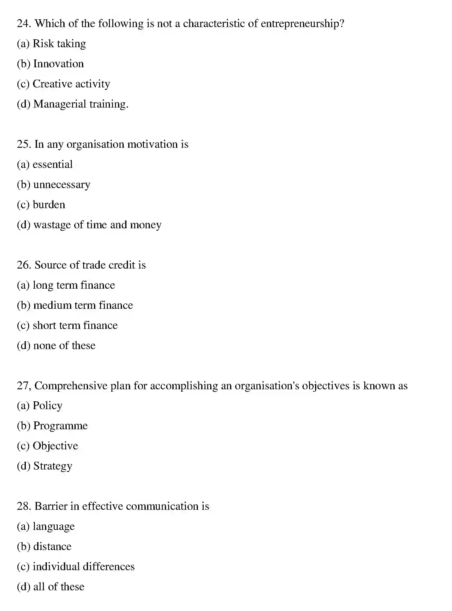Bihar Board Class 12 2016 BUSINESS-STUDIES Question Bank - Page 18