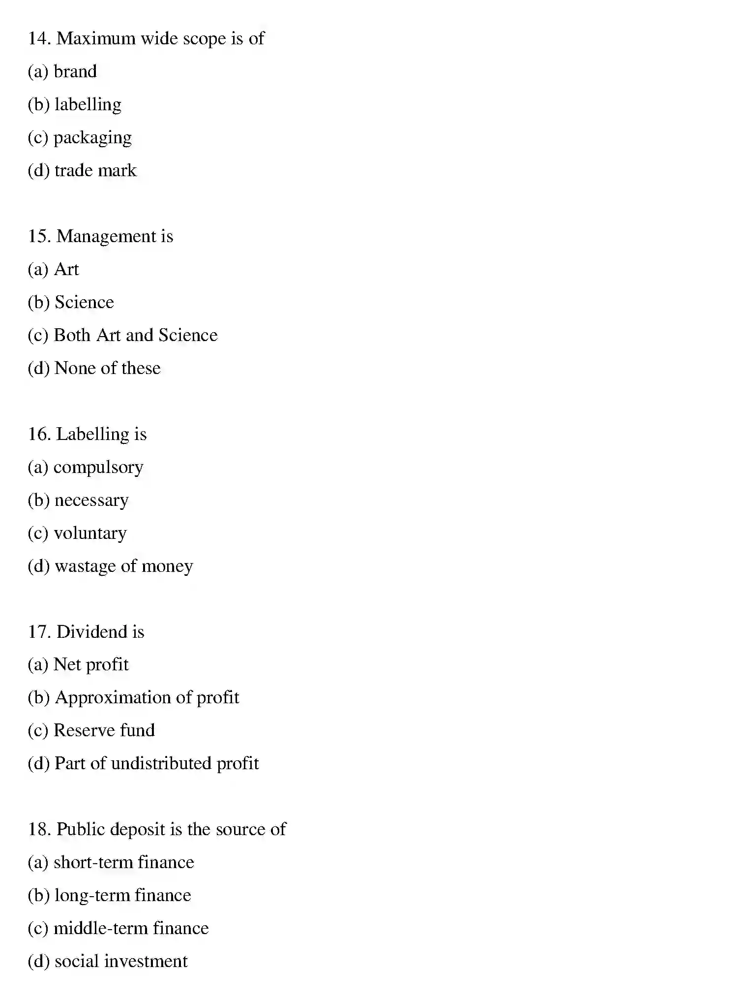 Bihar Board Class 2 2016 ENTREPRENEURSHIP Question Bank - Page 13