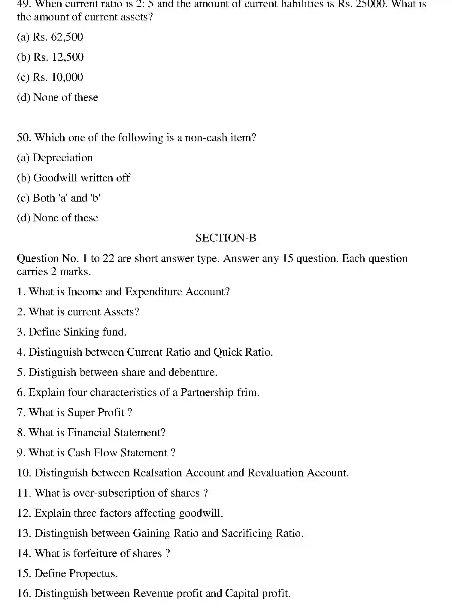 Bihar Board Class 2 2018 ACCOUNTANCY Question Bank - Page 27
