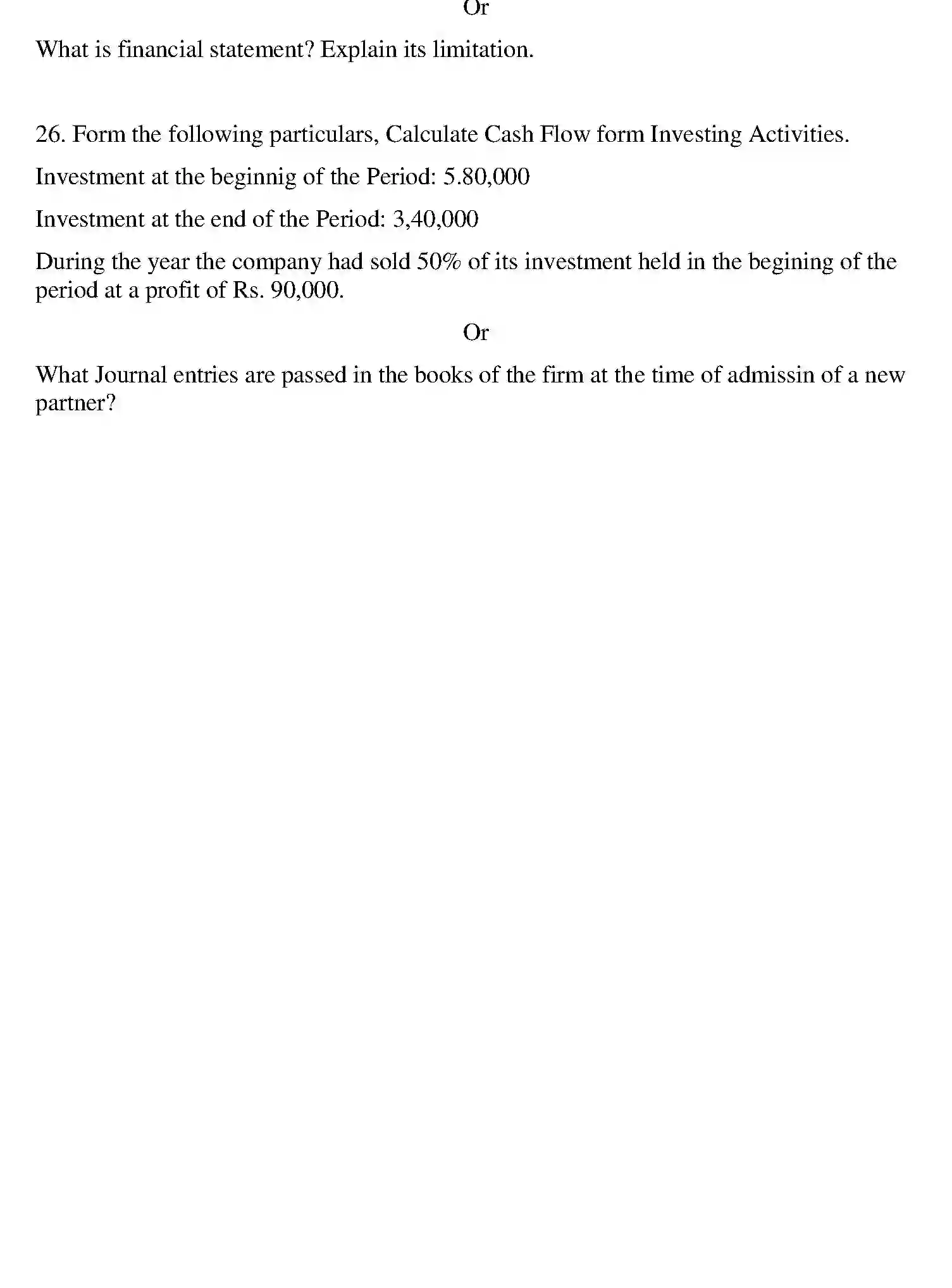Bihar Board Class 2 2018 ACCOUNTANCY Question Bank - Page 29