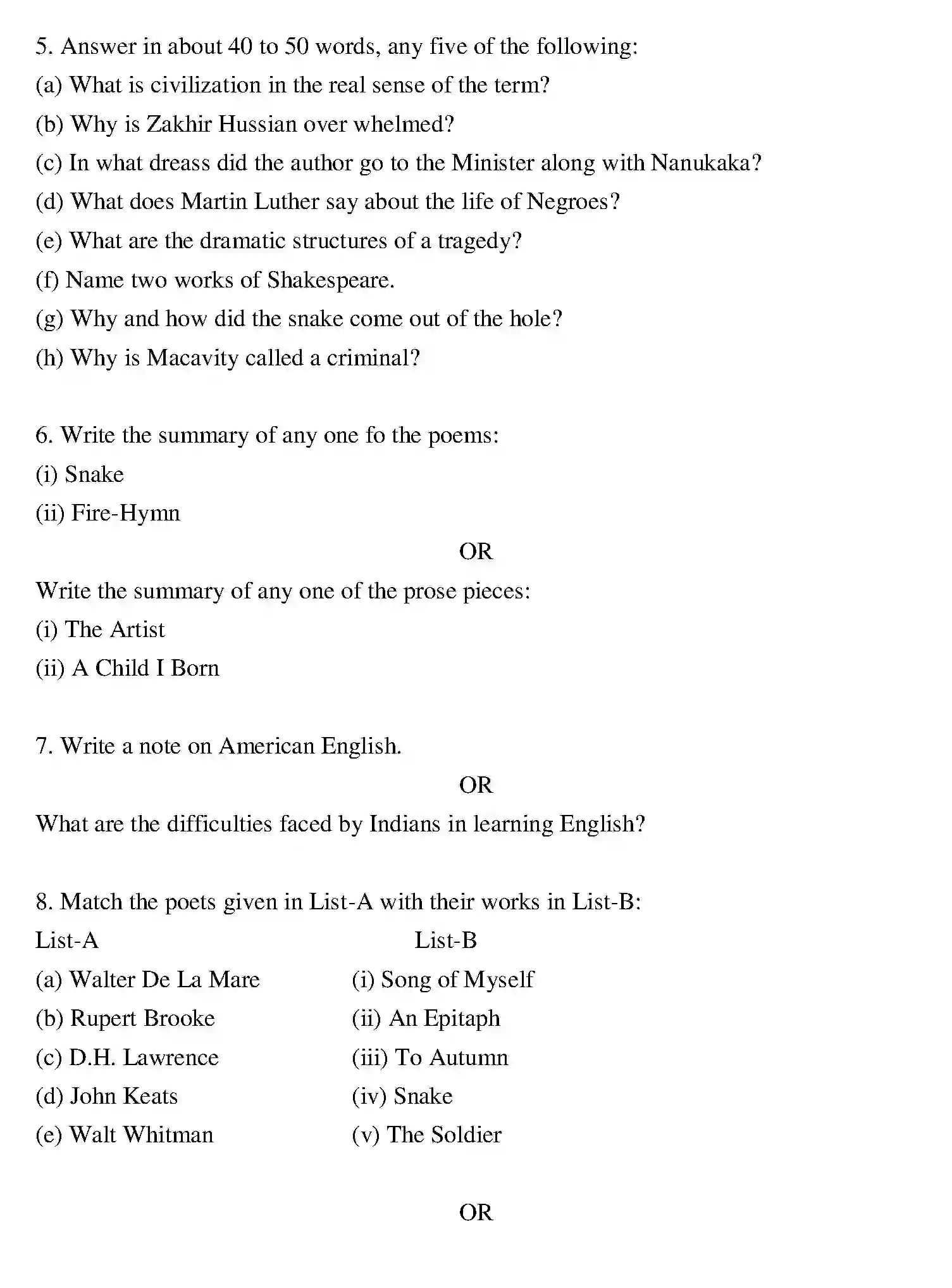 Bihar Board Class 2 2018 ENGLISH Question Bank - Page 11