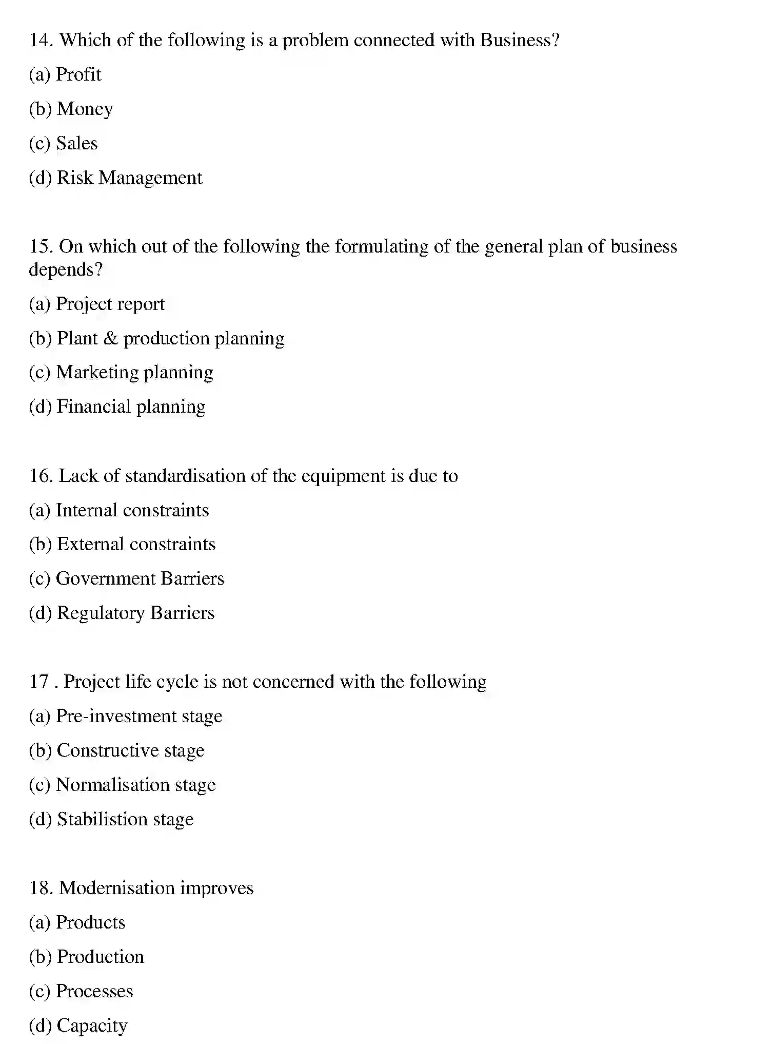 Bihar Board Class 2 2018 ENTREPRENEURSHIP Question Bank - Page 15