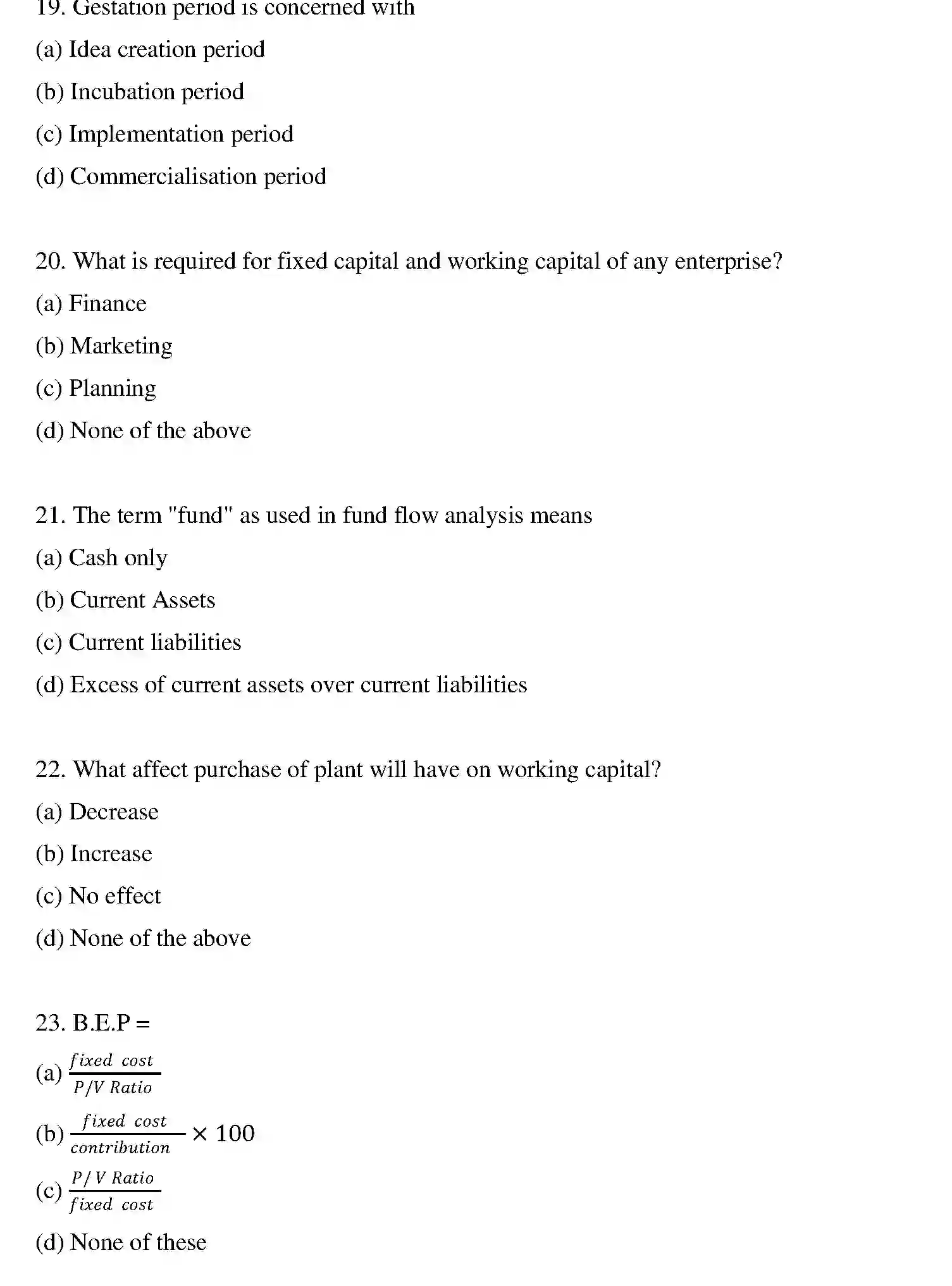 Bihar Board Class 2 2018 ENTREPRENEURSHIP Question Bank - Page 16