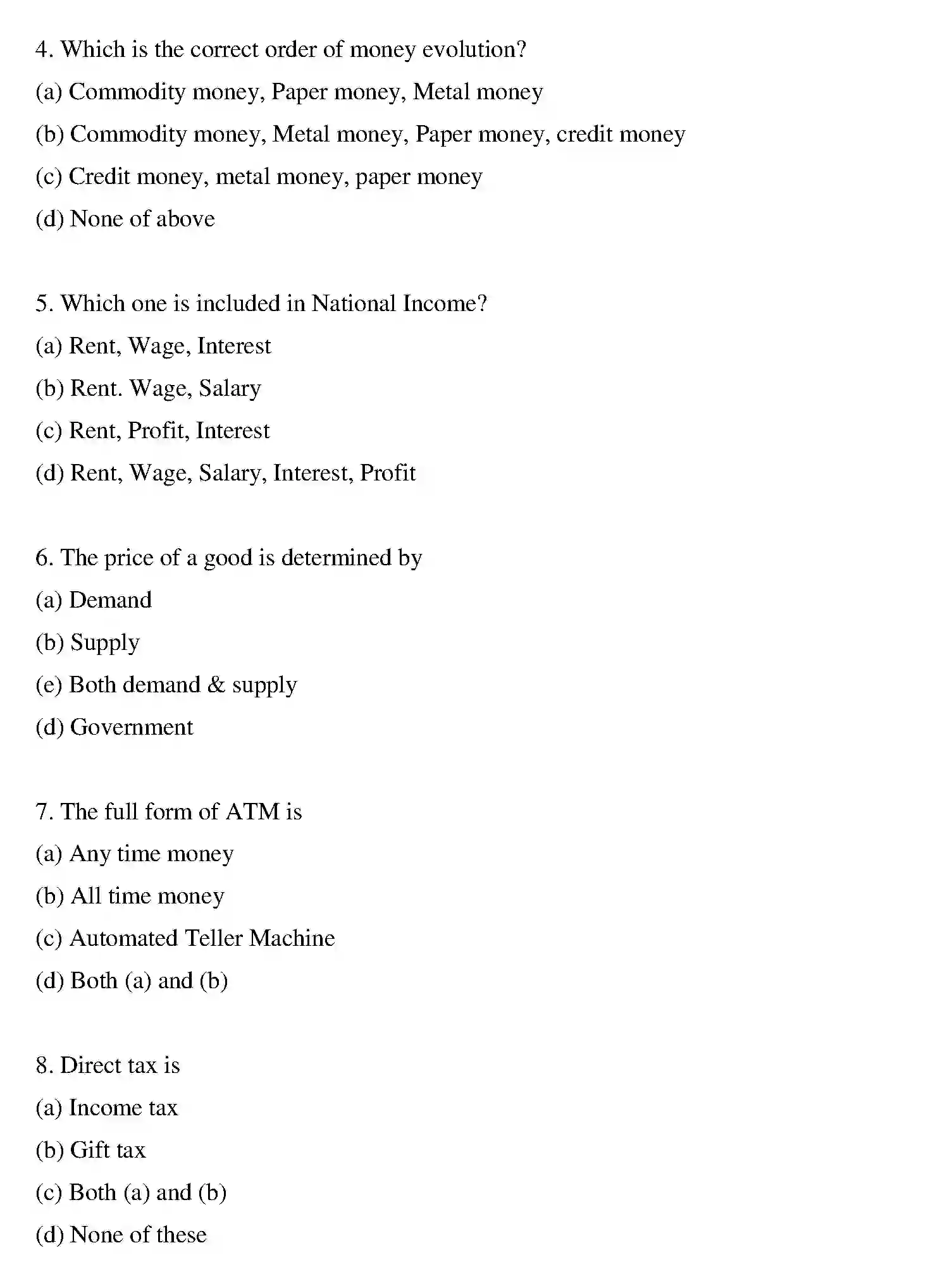 Bihar Board Class 2 2019 BUSINESS-ECONOMICS Question Bank - Page 17