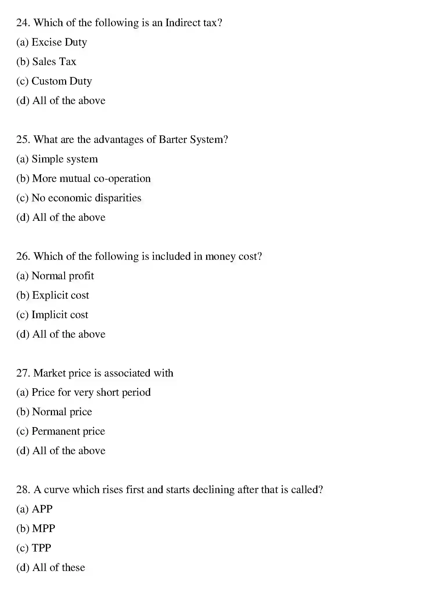 Bihar Board Class 2 2019 BUSINESS-ECONOMICS Question Bank - Page 21