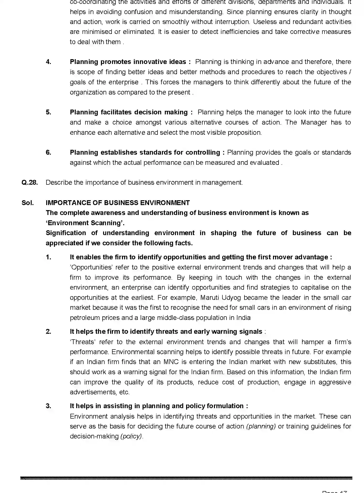 Bihar Board Class 2 2019 BUSINESS-STUDIES-217-2019 Question Bank - Page 17