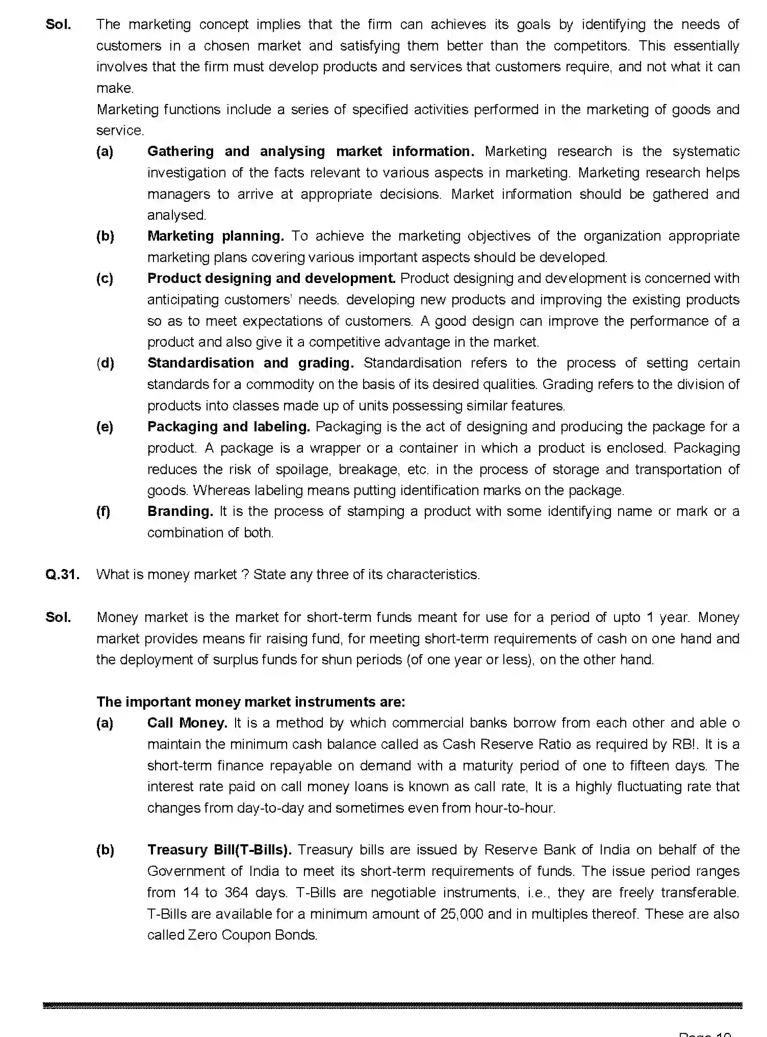 Bihar Board Class 2 2019 BUSINESS-STUDIES-217-2019 Question Bank - Page 19