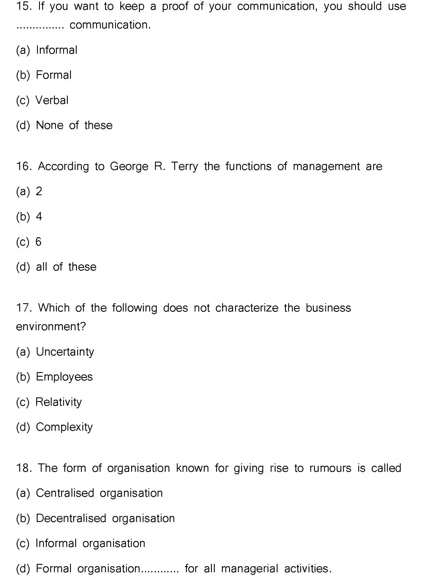 Bihar Board Class 2 2019 BUSINESS-STUDIES-EM Question Bank - Page 5