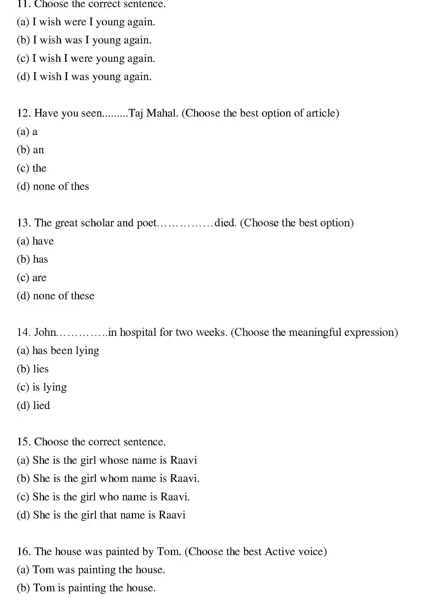 Bihar Board Class 2 2019 ENGLISH Question Bank - Page 3
