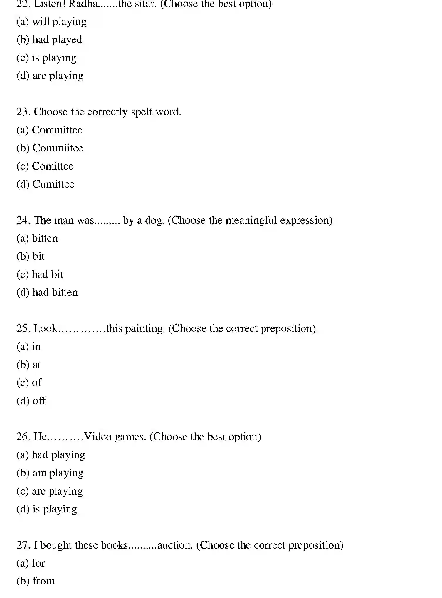 Bihar Board Class 2 2019 ENGLISH Question Bank - Page 5