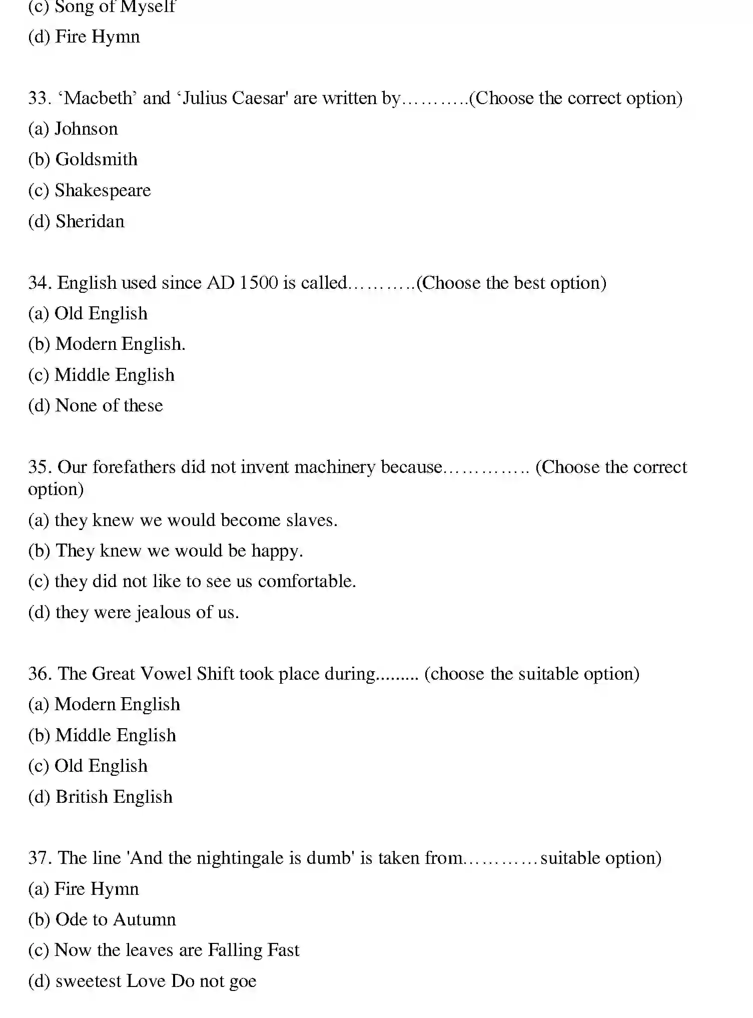 Bihar Board Class 2 2019 ENGLISH Question Bank - Page 7