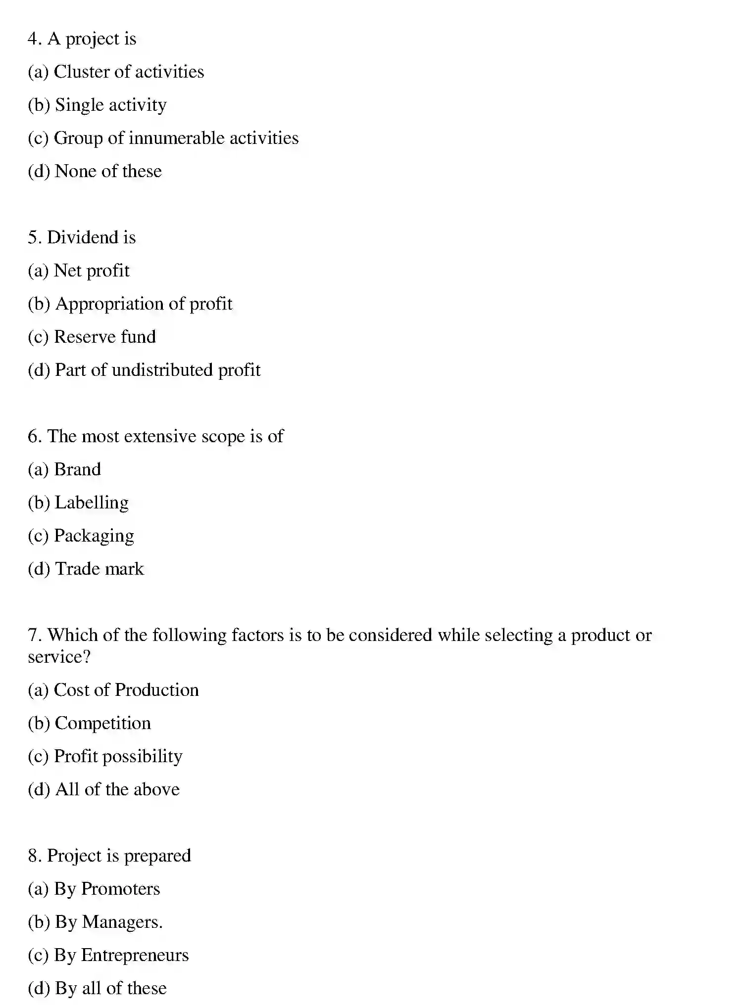 Bihar Board Class 2 2019 ENTREPRENEURSHIP Question Bank - Page 13