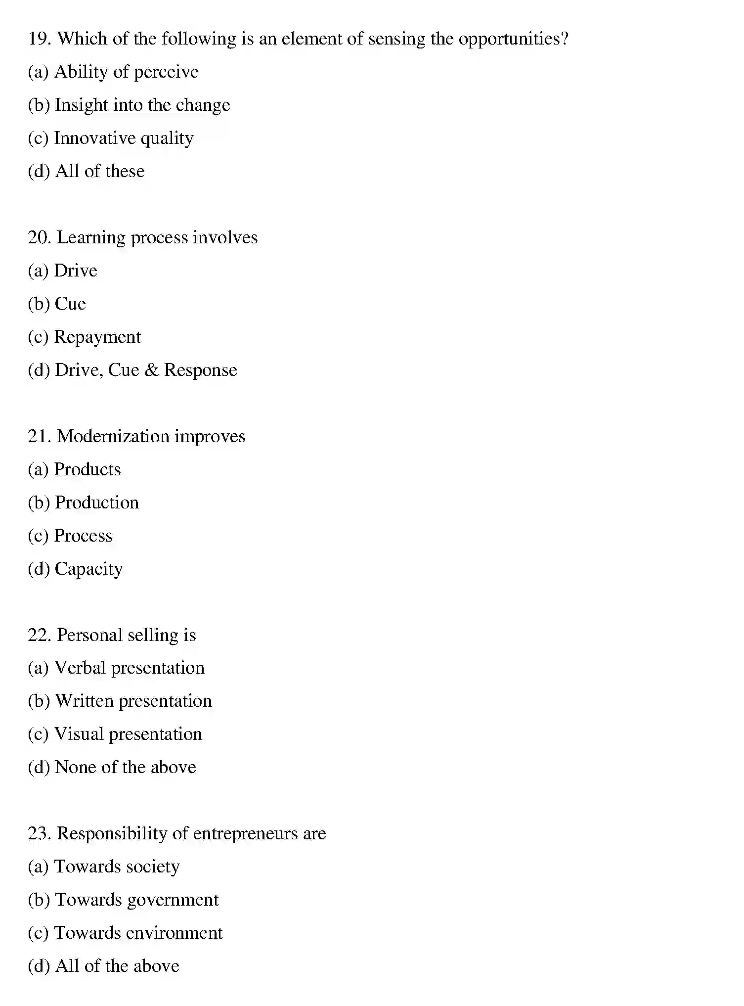 Bihar Board Class 2 2019 ENTREPRENEURSHIP Question Bank - Page 16