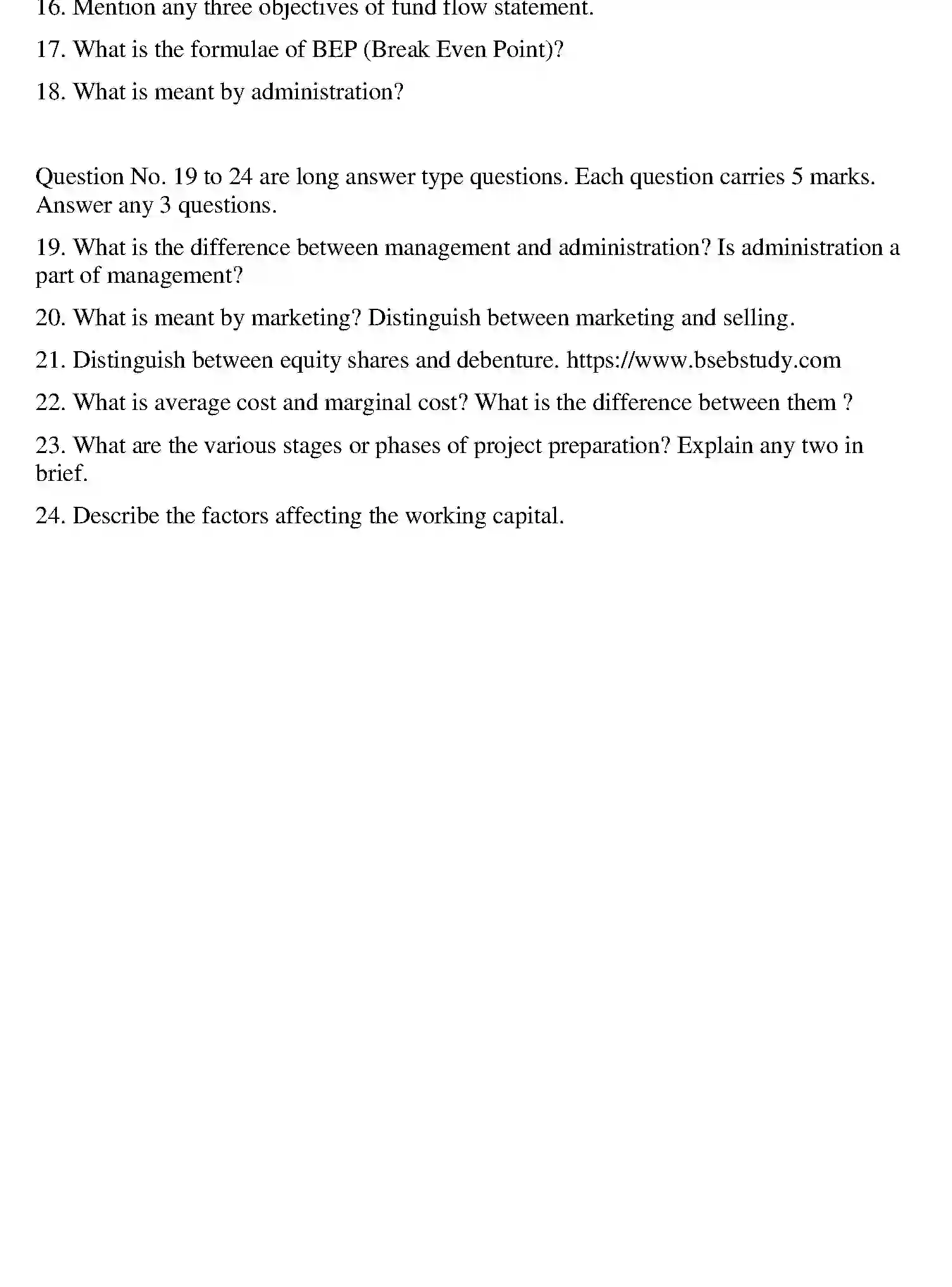 Bihar Board Class 2 2019 ENTREPRENEURSHIP Question Bank - Page 20