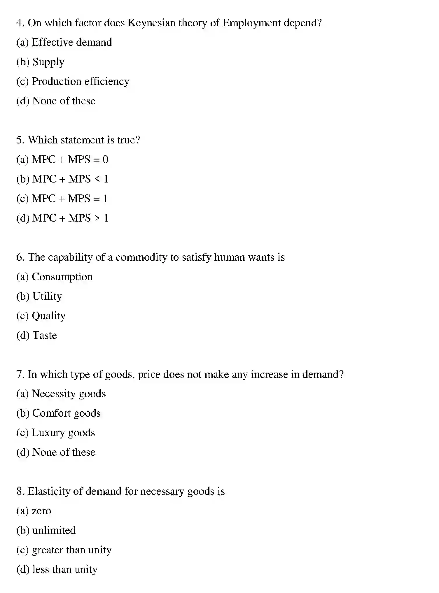 Bihar Board Class 2 2020 BUSINESS-ECONOMICS Question Bank - Page 20