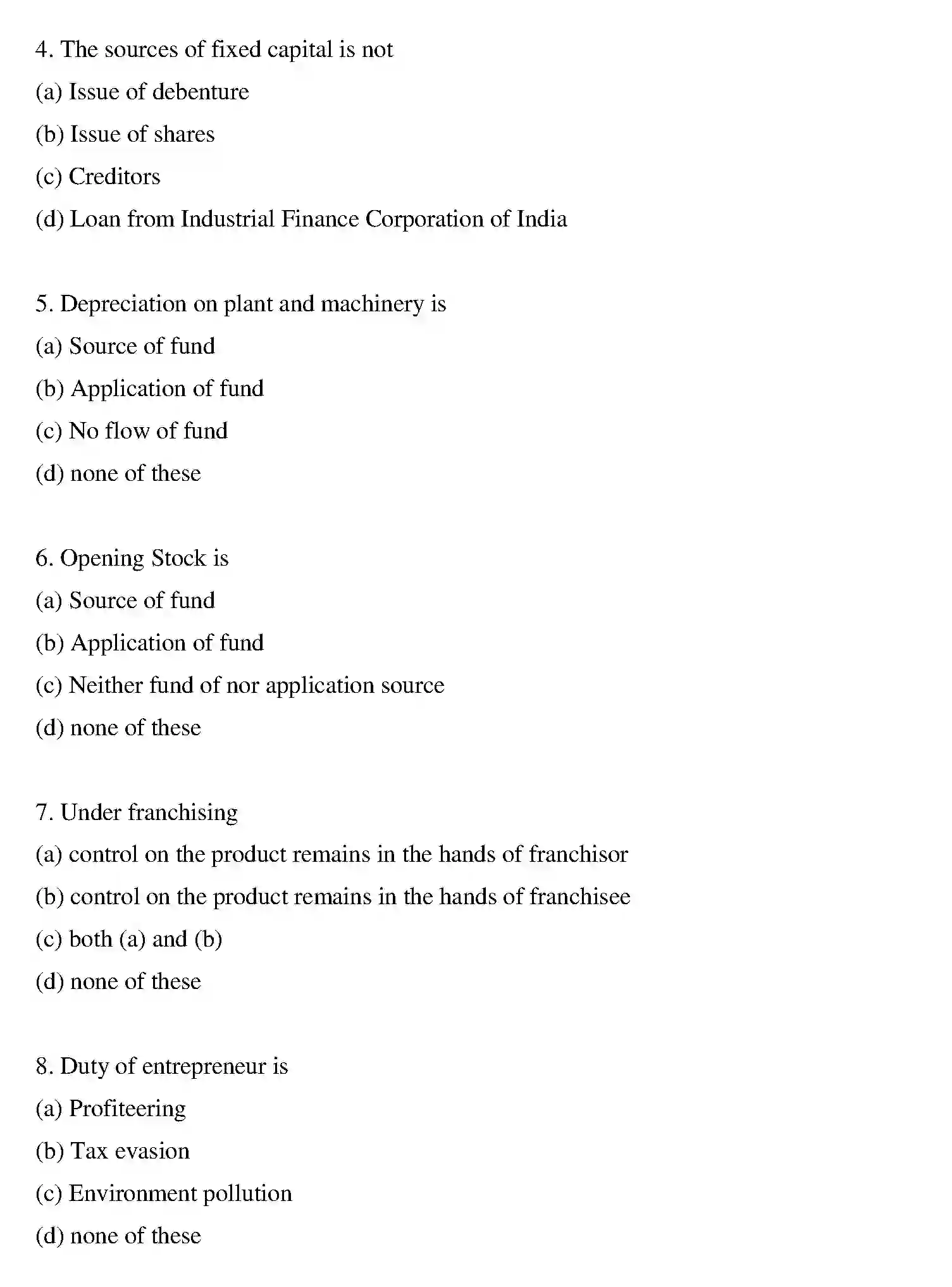 Bihar Board Class 12 2020 ENTREPRENEURSHIP Question Bank - Page 15