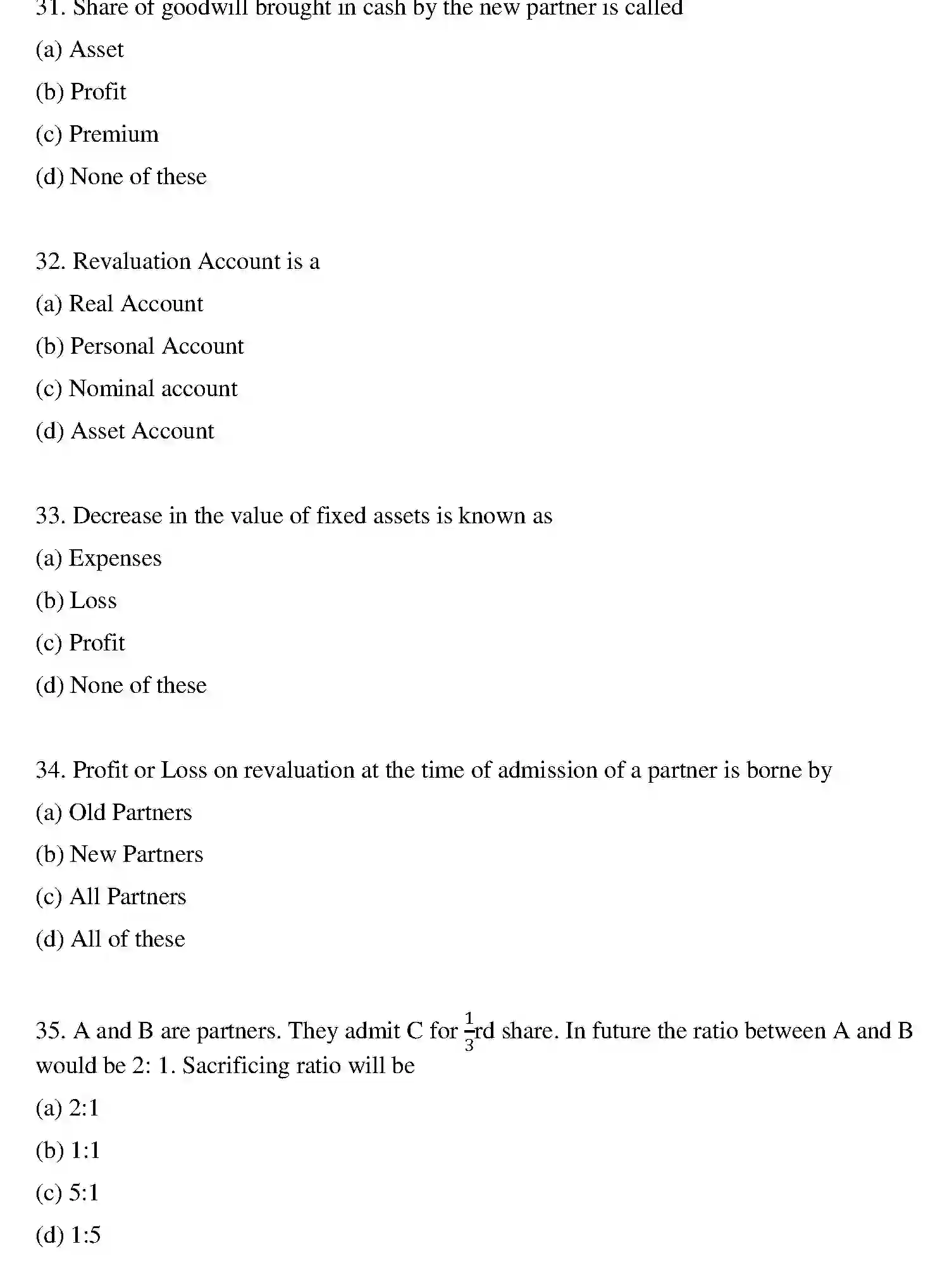 Bihar Board Class 12 2021 ACCOUNTANCY Question Bank - Page 37