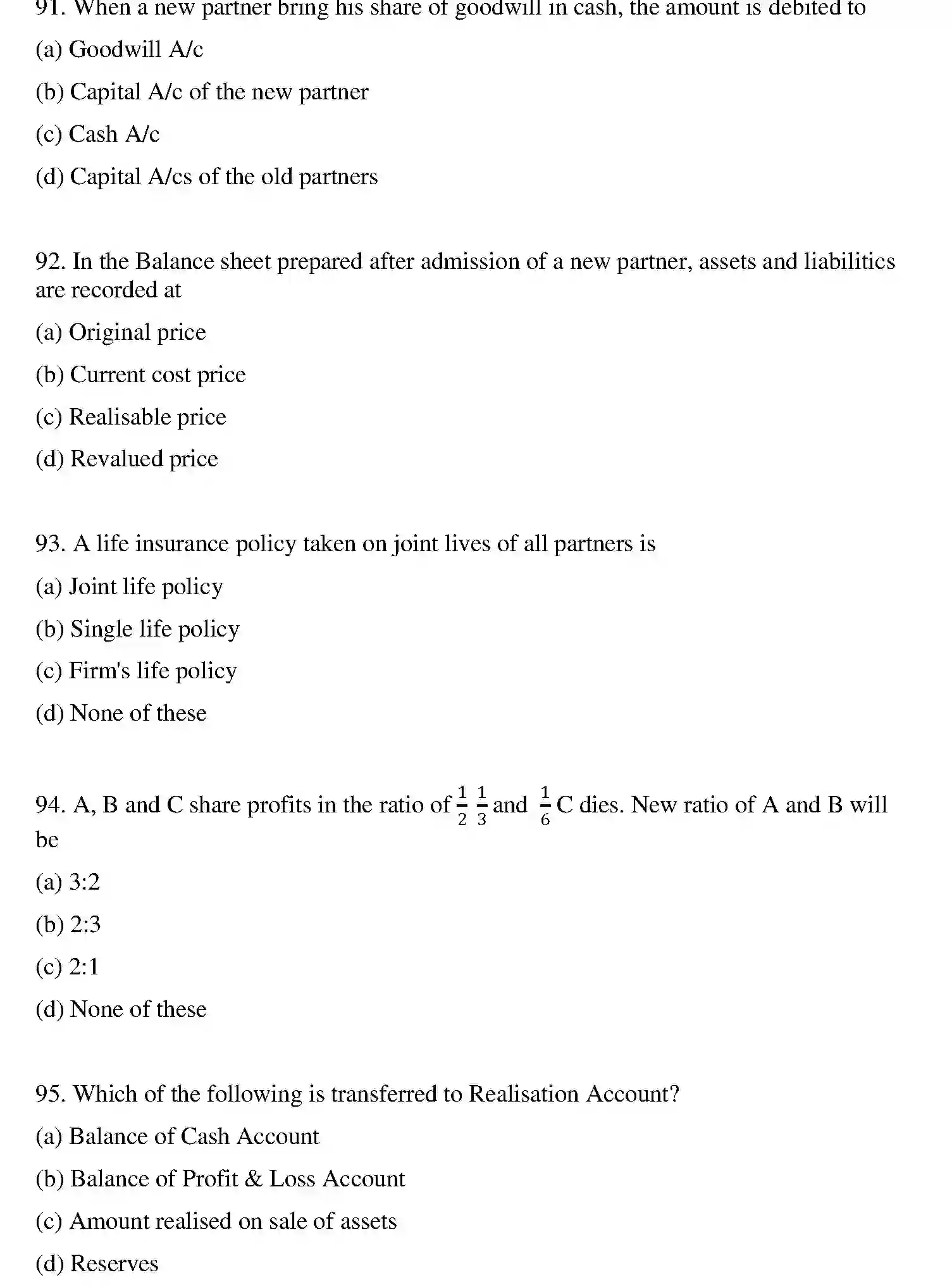 Bihar Board Class 12 2021 ACCOUNTANCY Question Bank - Page 49