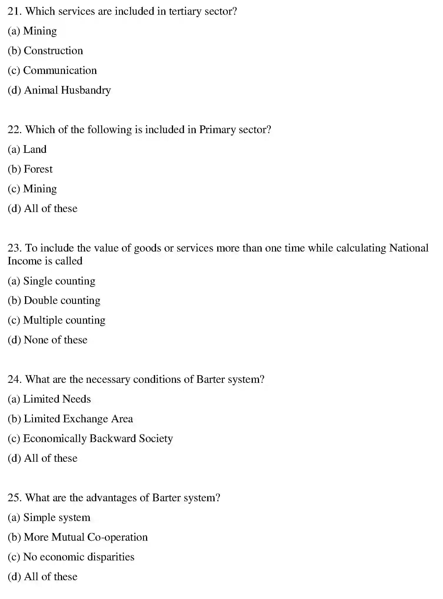 Bihar Board Class 2 2021 BUSINESS-ECONOMICS Question Bank - Page 34
