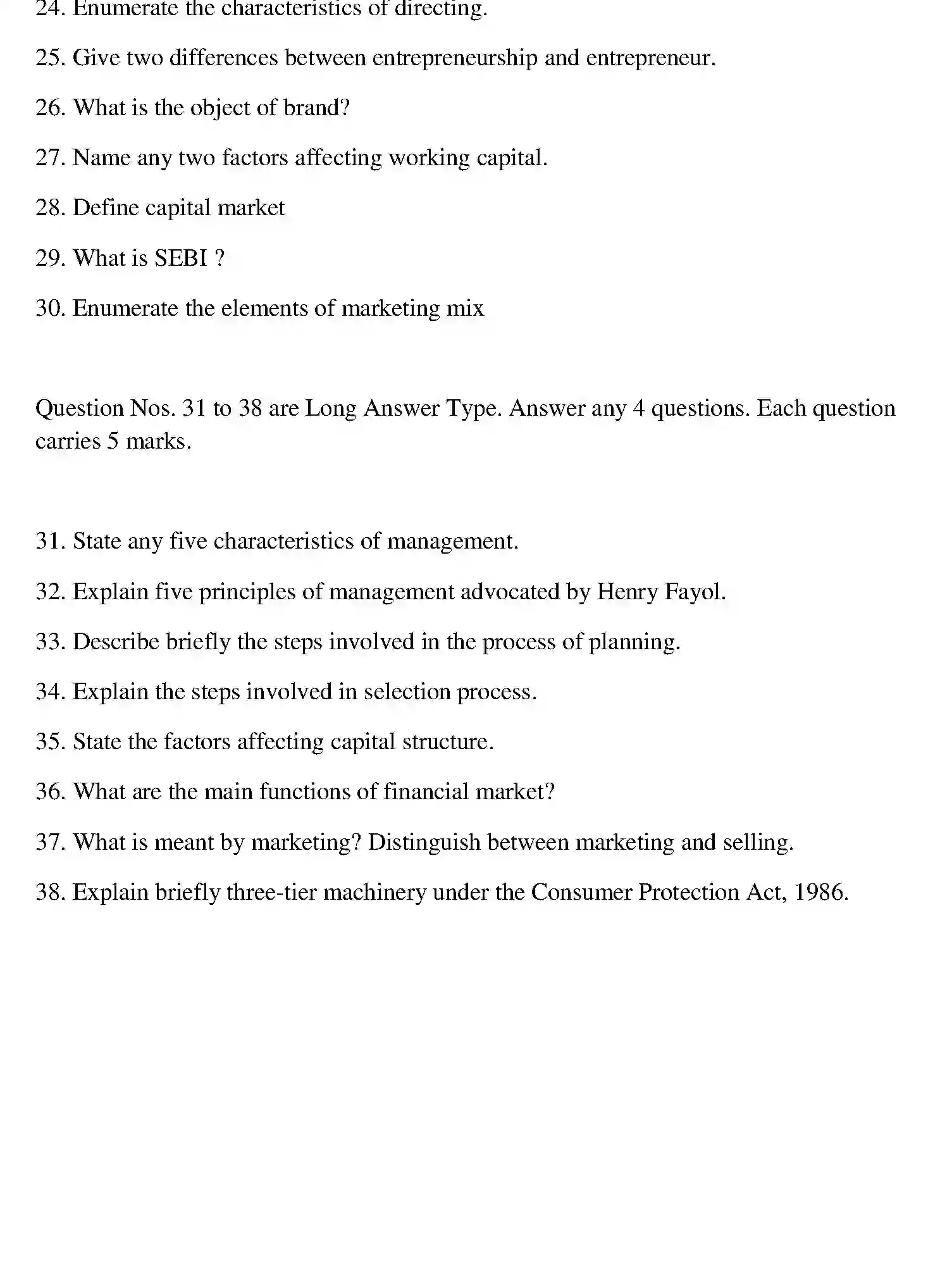 Bihar Board Class 12 2021 BUSINESS-STUDIES-EM Question Bank - Page 23