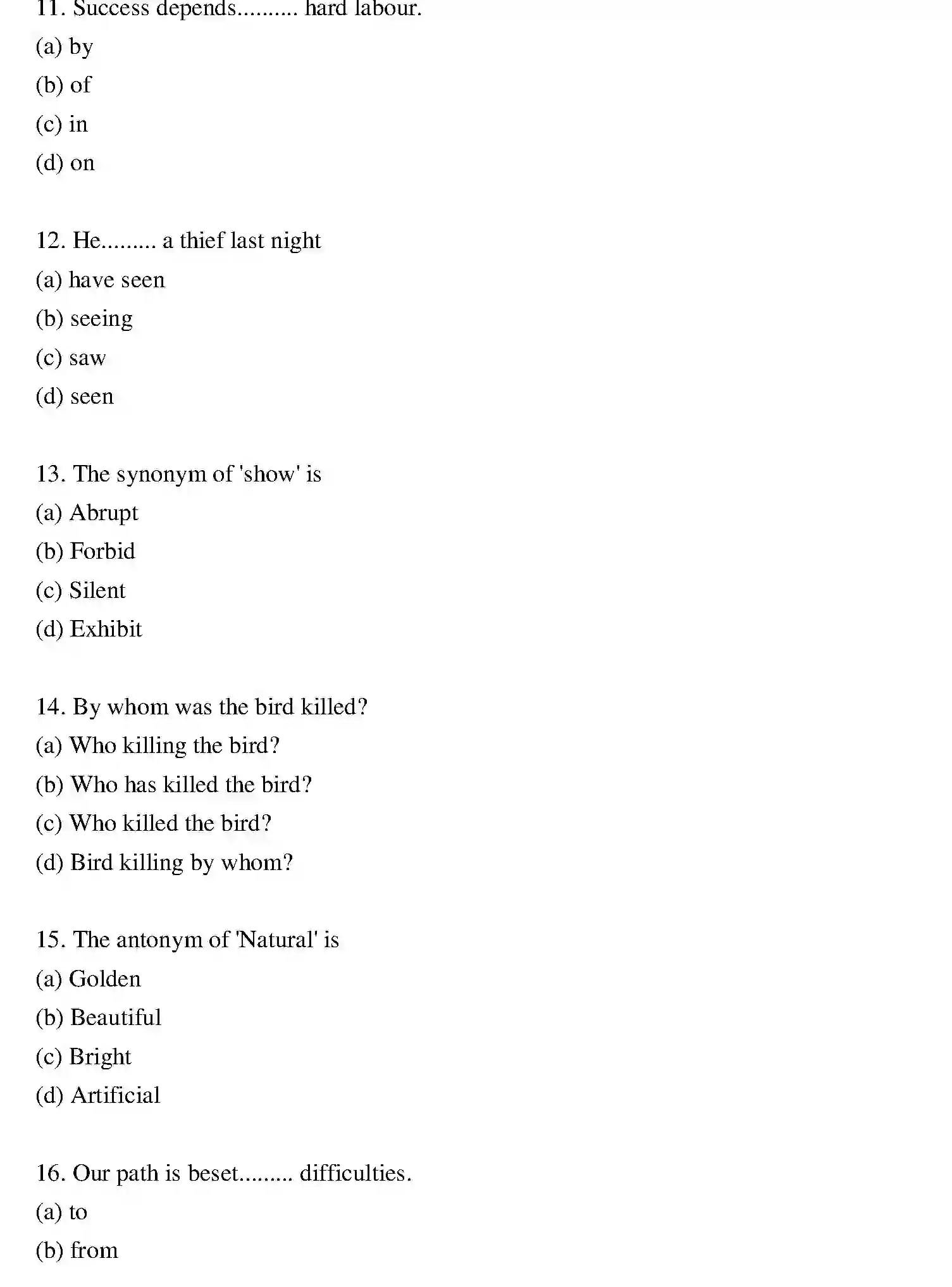 Bihar Board Class 12 2021 ENGLISH Question Bank - Page 3