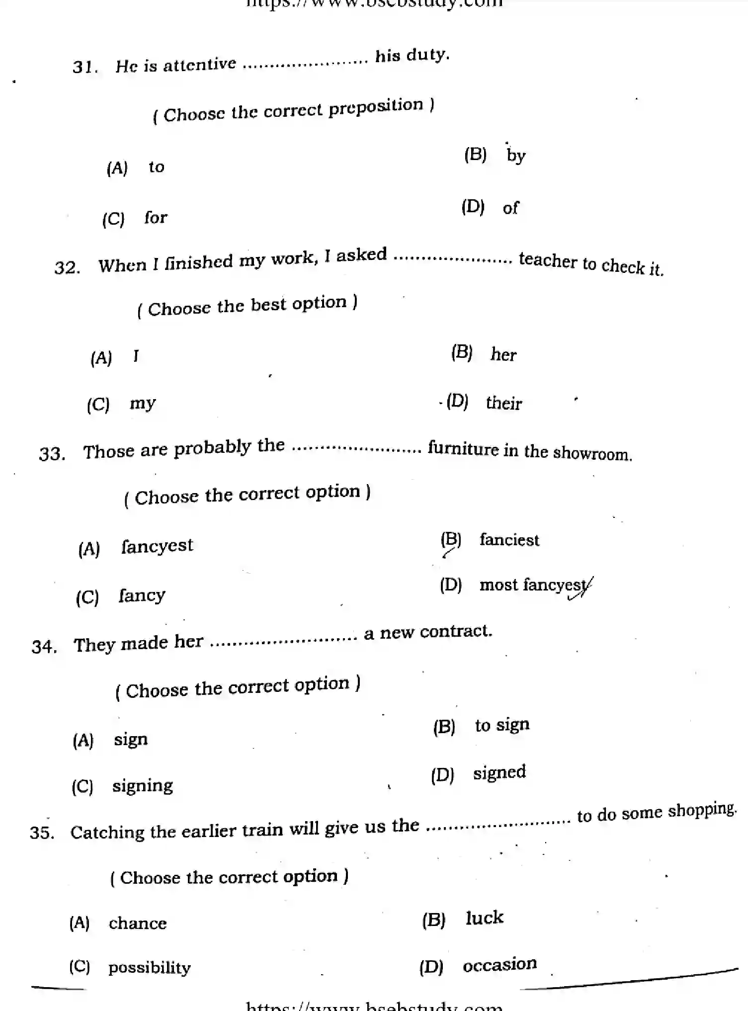 Bihar Board Class 2 2021 ENGLISH-COMPULSORY-105-205-B Question Bank - Page 9