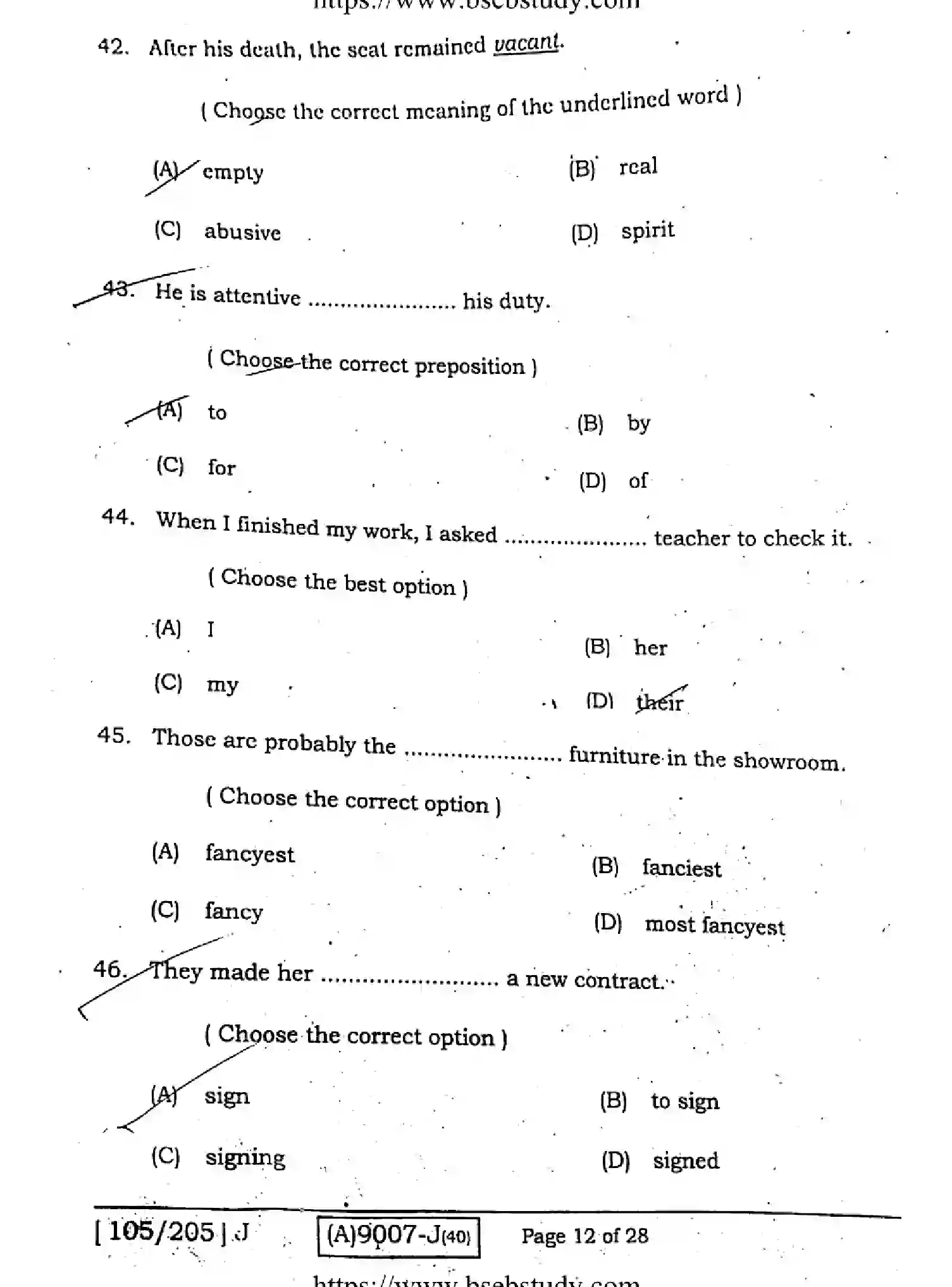 Bihar Board Class 12 2021 ENGLISH-COMPULSORY-105-205-J Question Bank - Page 11