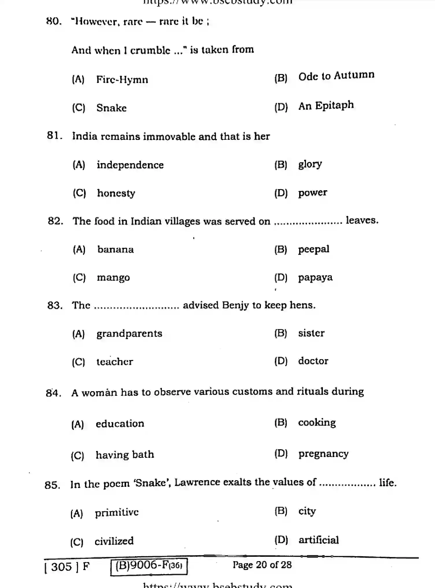 Bihar Board Class 12 2021 ENGLISH-COMPULSORY-305-F Question Bank - Page 19