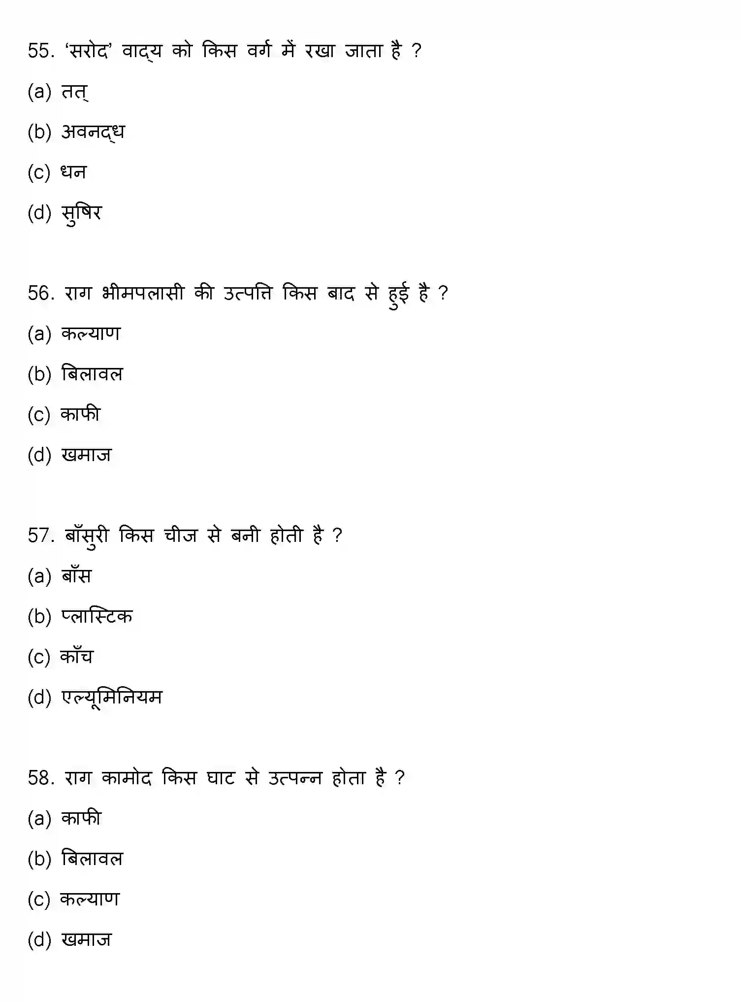 Bihar Board Class 2 2021 MUSIC Question Bank - Page 15