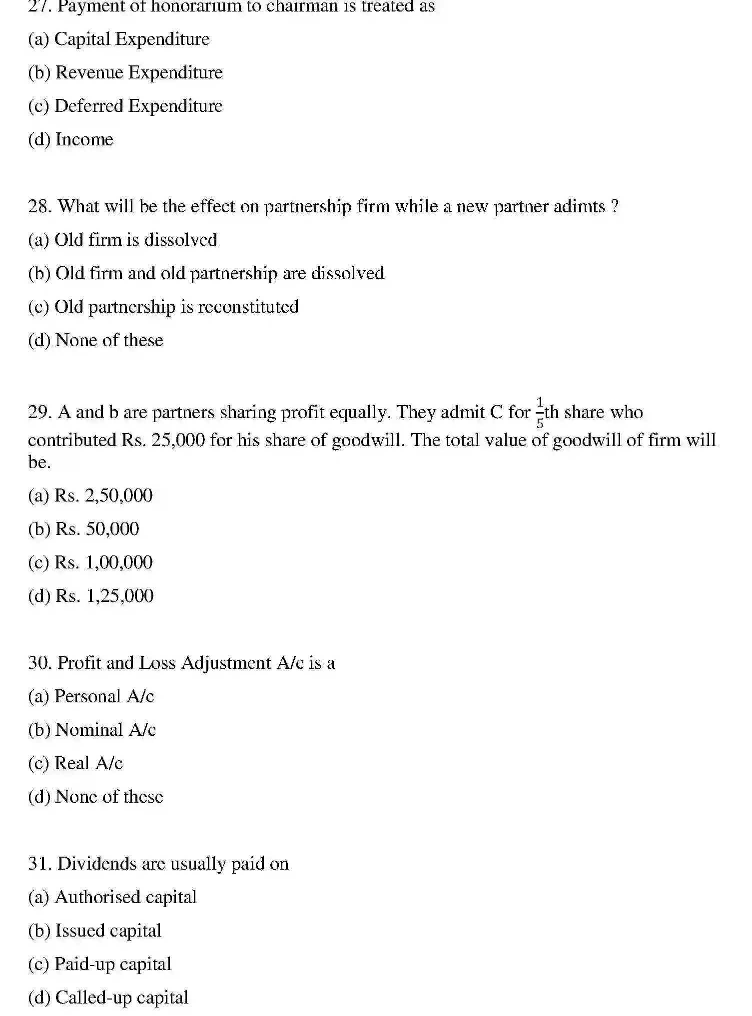 Bihar Board Class 2 2022 ACCOUNTANCY Question Bank - Page 36