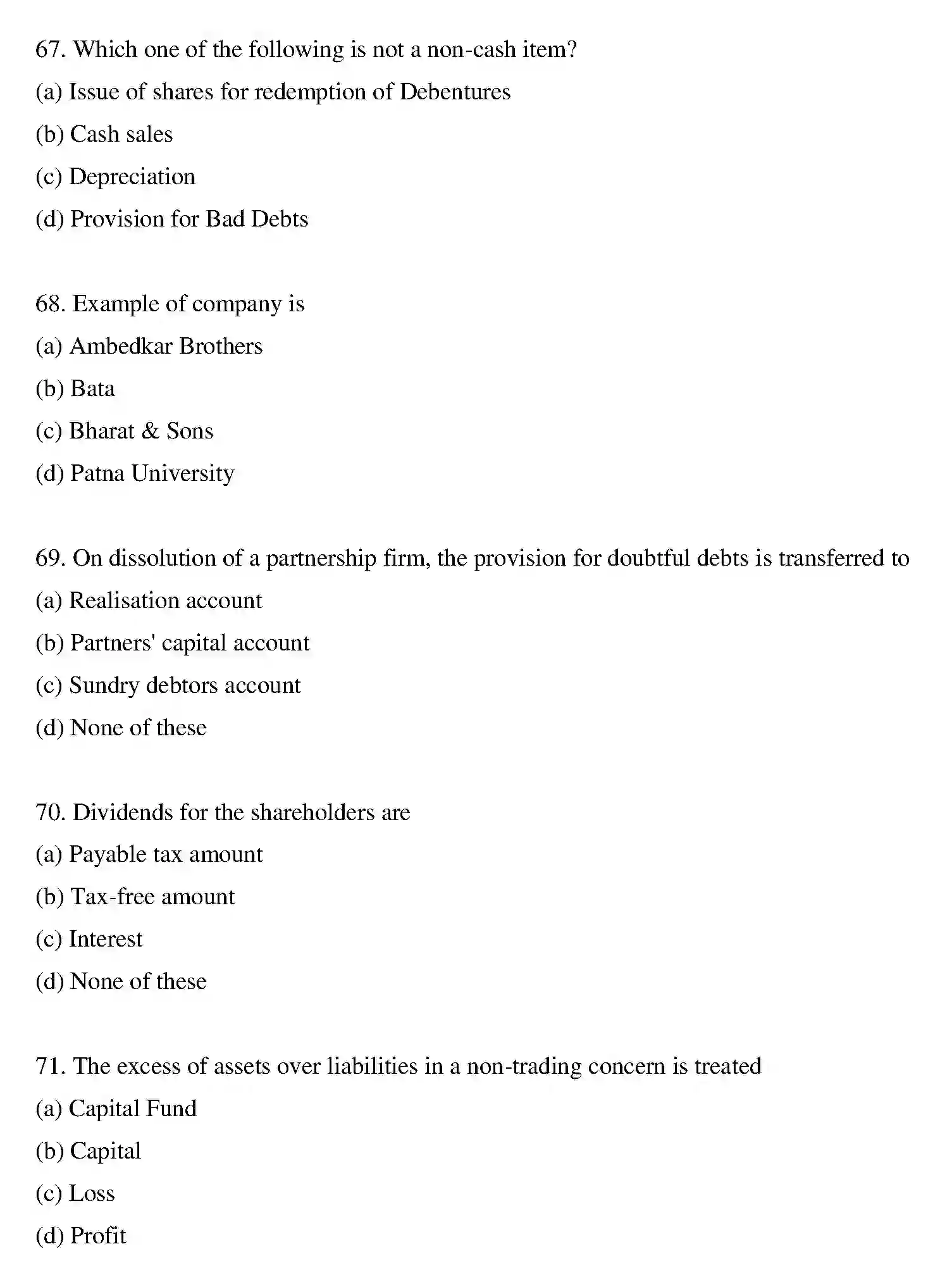 Bihar Board Class 2 2022 ACCOUNTANCY Question Bank - Page 44