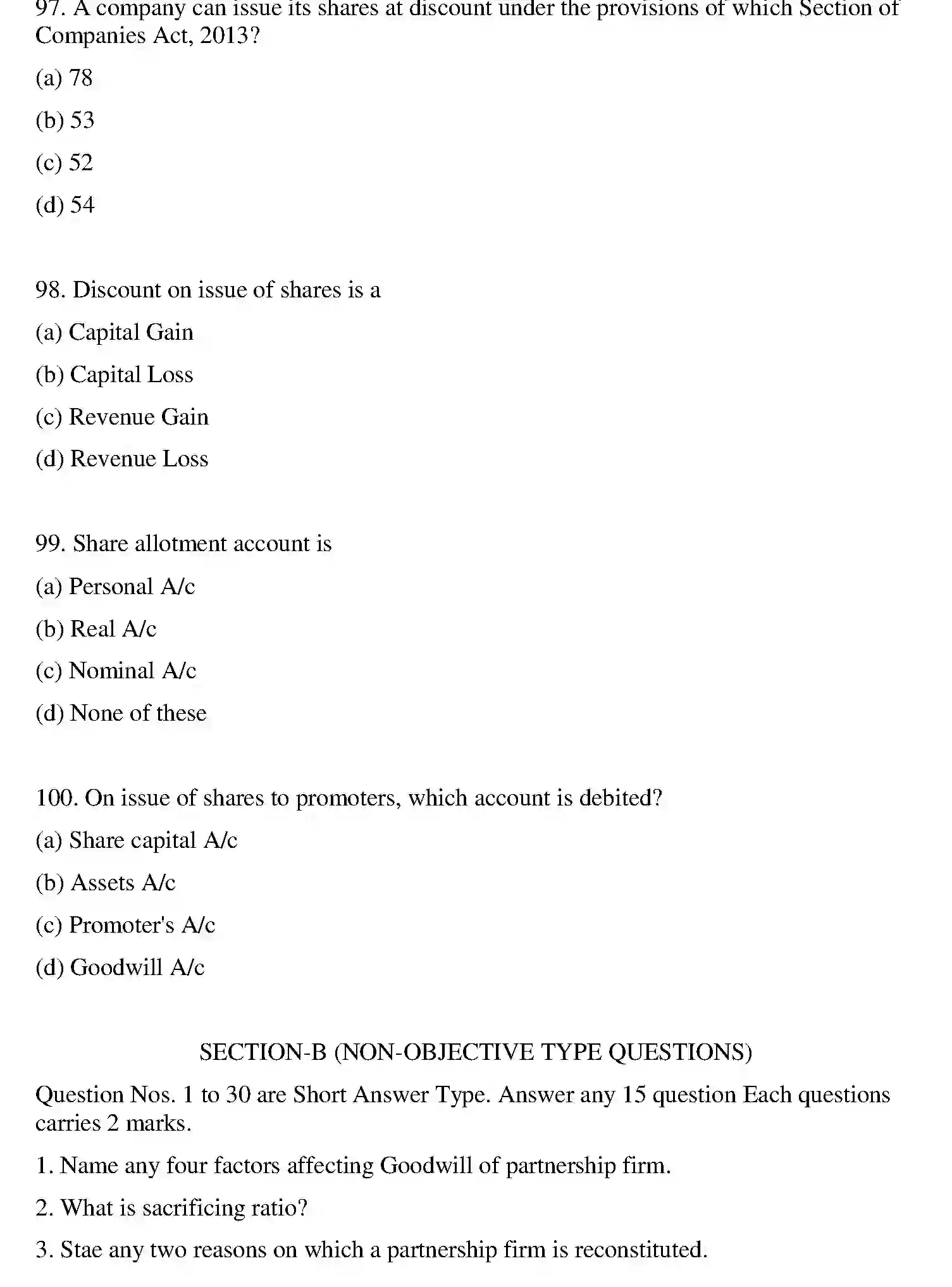Bihar Board Class 2 2022 ACCOUNTANCY Question Bank - Page 50