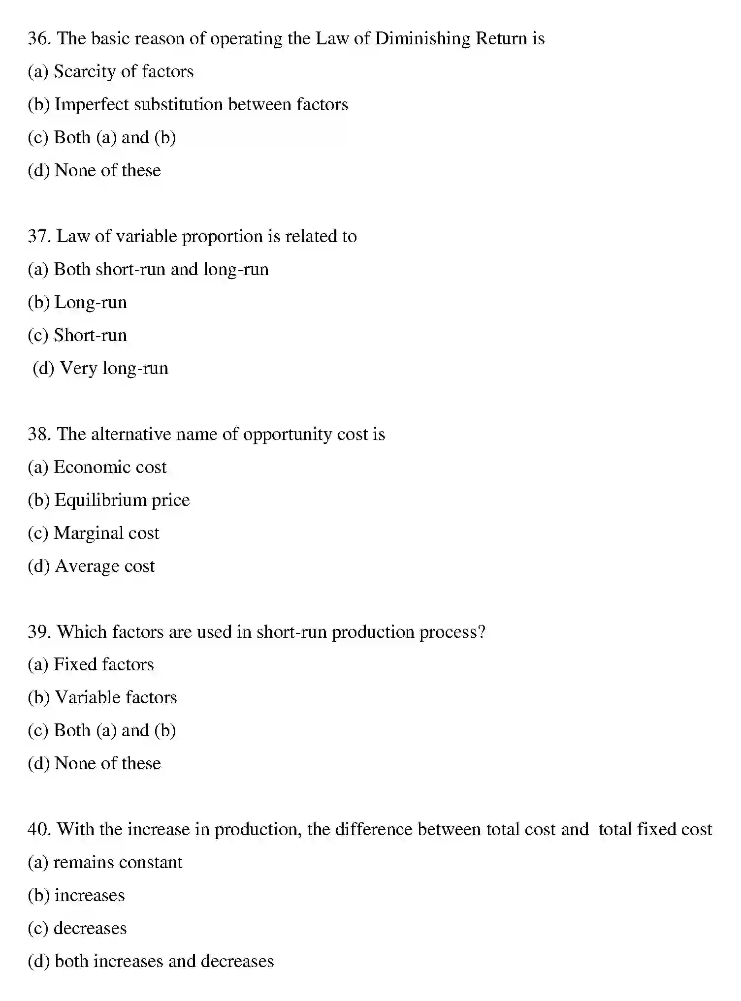 Bihar Board Class 2 2022 BUSINESS-ECONOMICS Question Bank - Page 38