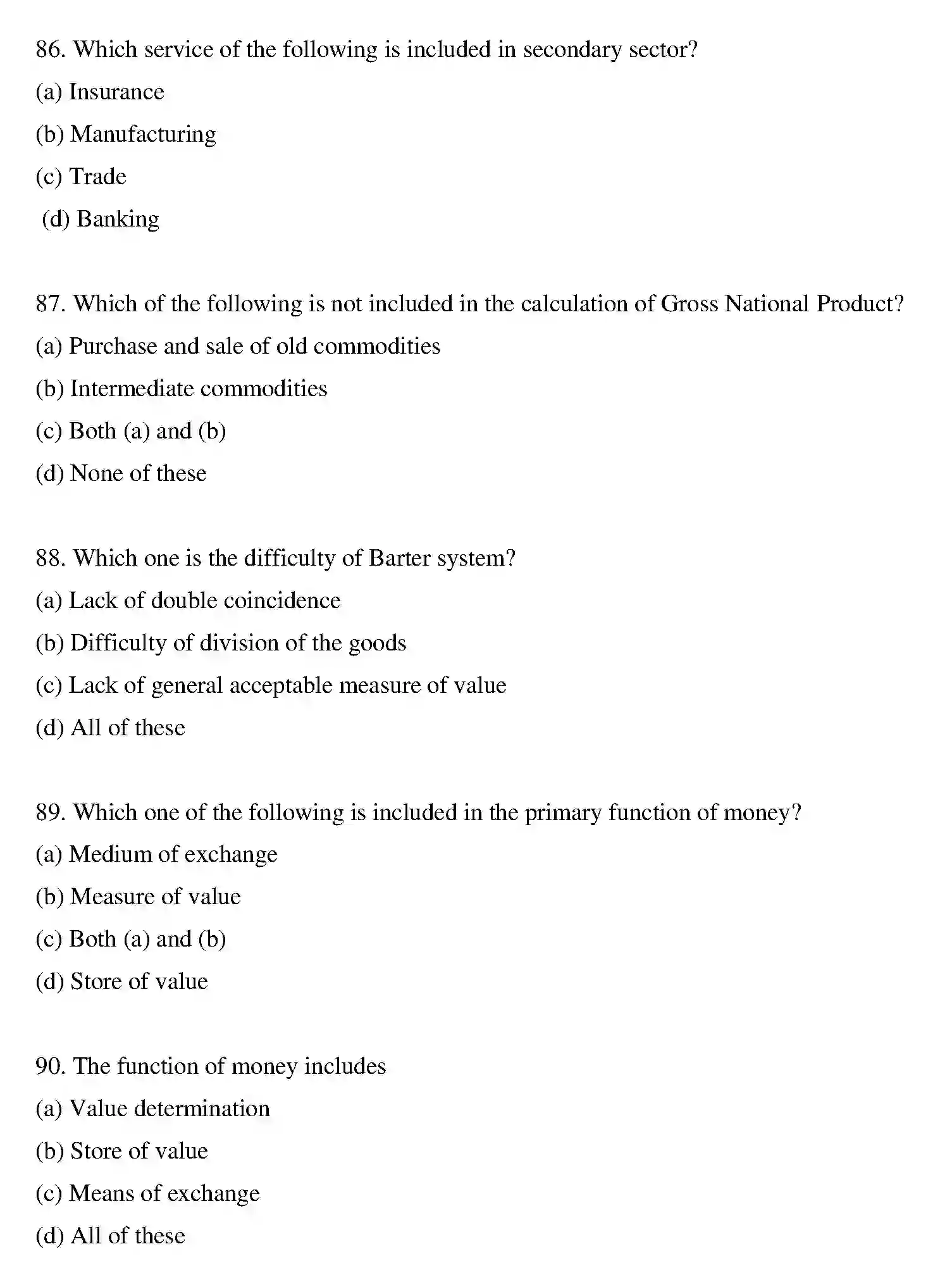 Bihar Board Class 2 2022 BUSINESS-ECONOMICS Question Bank - Page 48