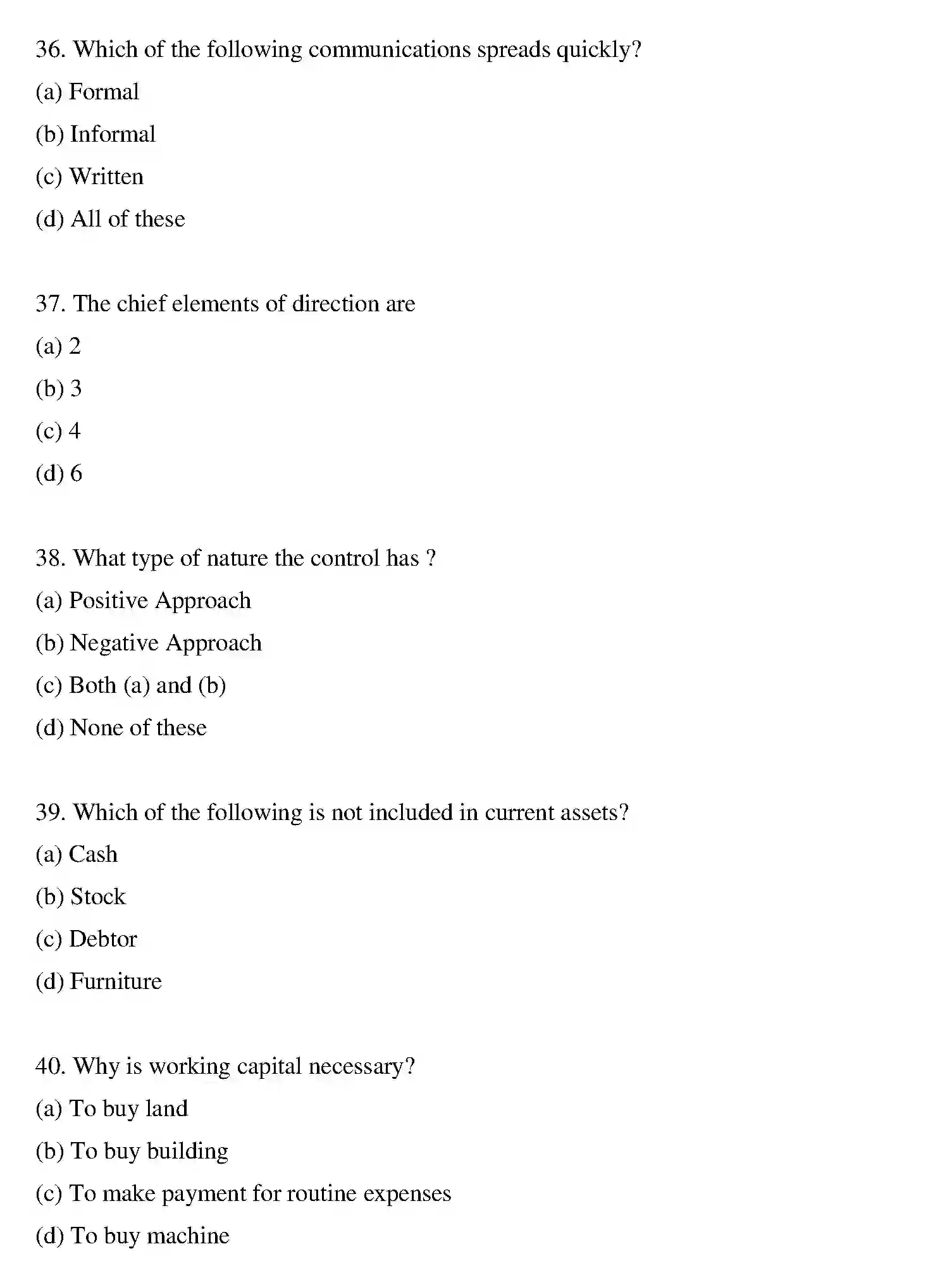 Bihar Board Class 2 2022 BUSINESS-STUDIES Question Bank - Page 38