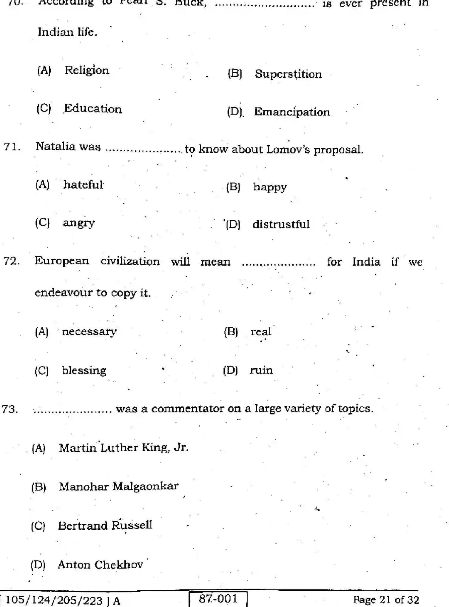 Bihar Board Class 2 2022 ENGLISH-105-124-205-223-A Question Bank - Page 21