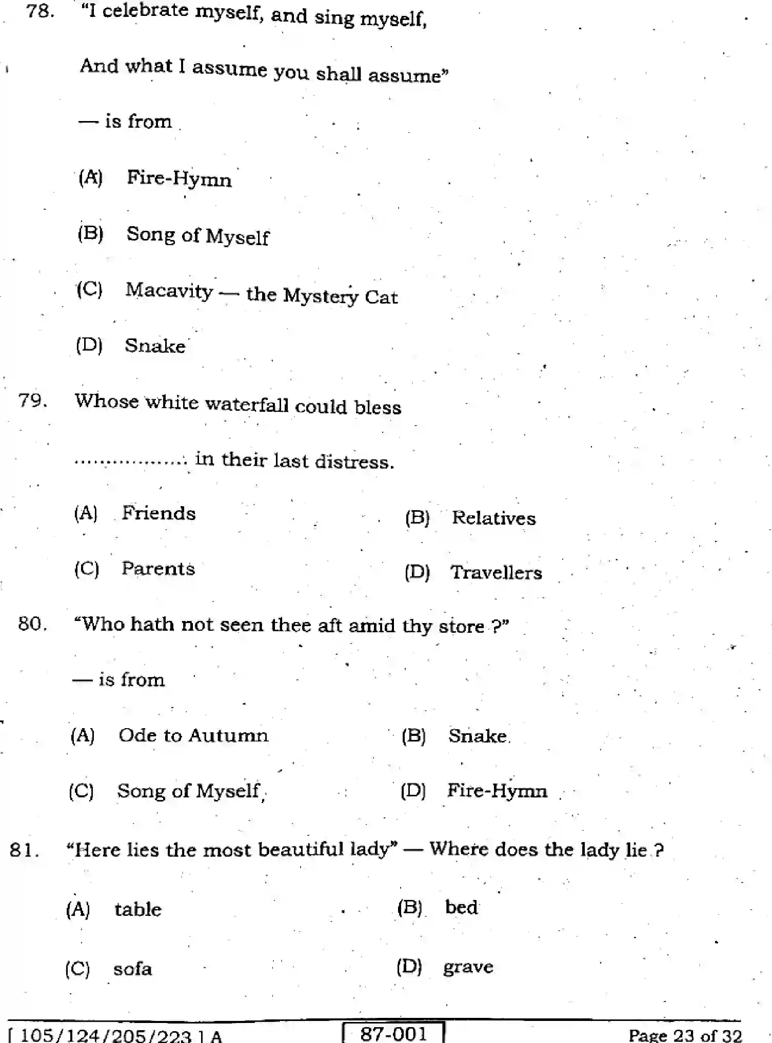 Bihar Board Class 2 2022 ENGLISH-105-124-205-223-A Question Bank - Page 23