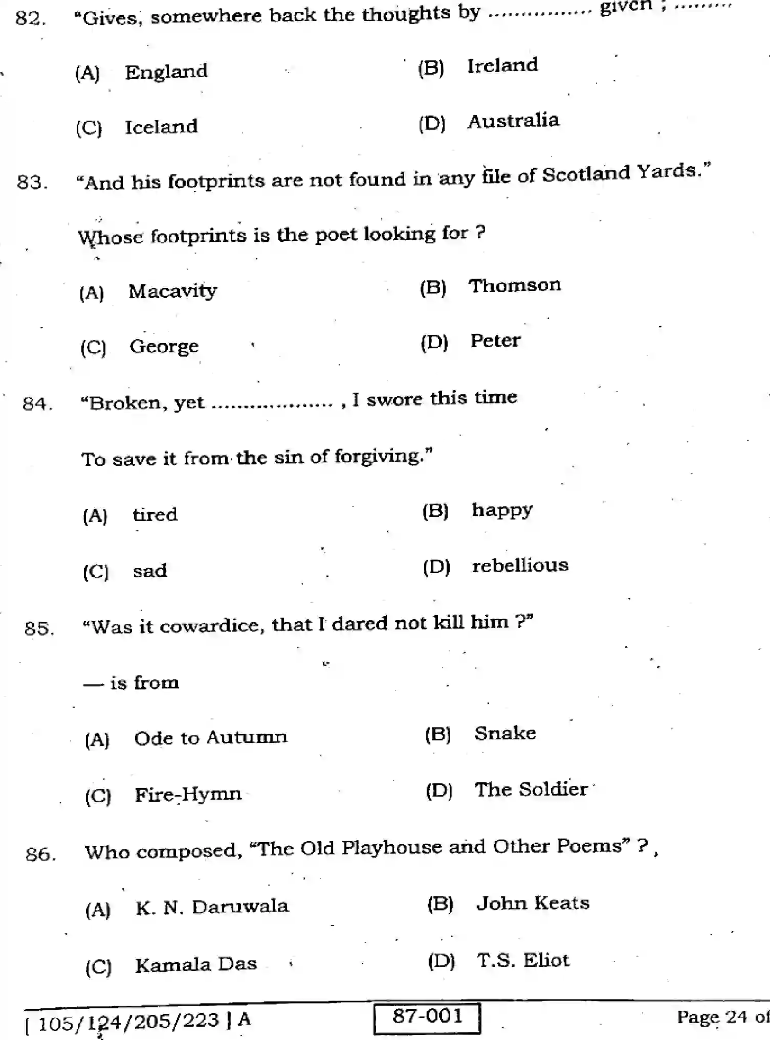 Bihar Board Class 2 2022 ENGLISH-105-124-205-223-A Question Bank - Page 24